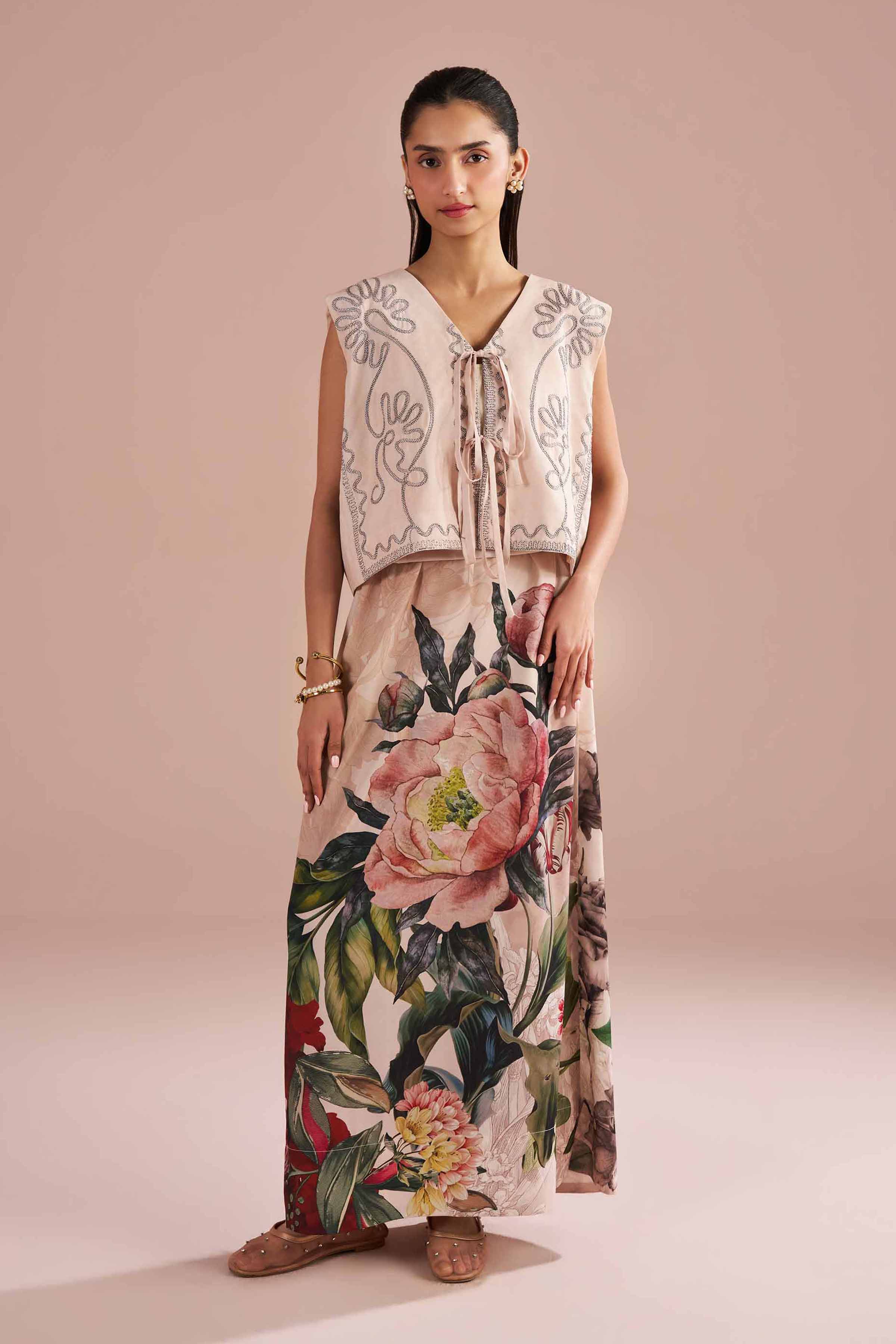2 Piece - Embroidered Suit - AS26-12