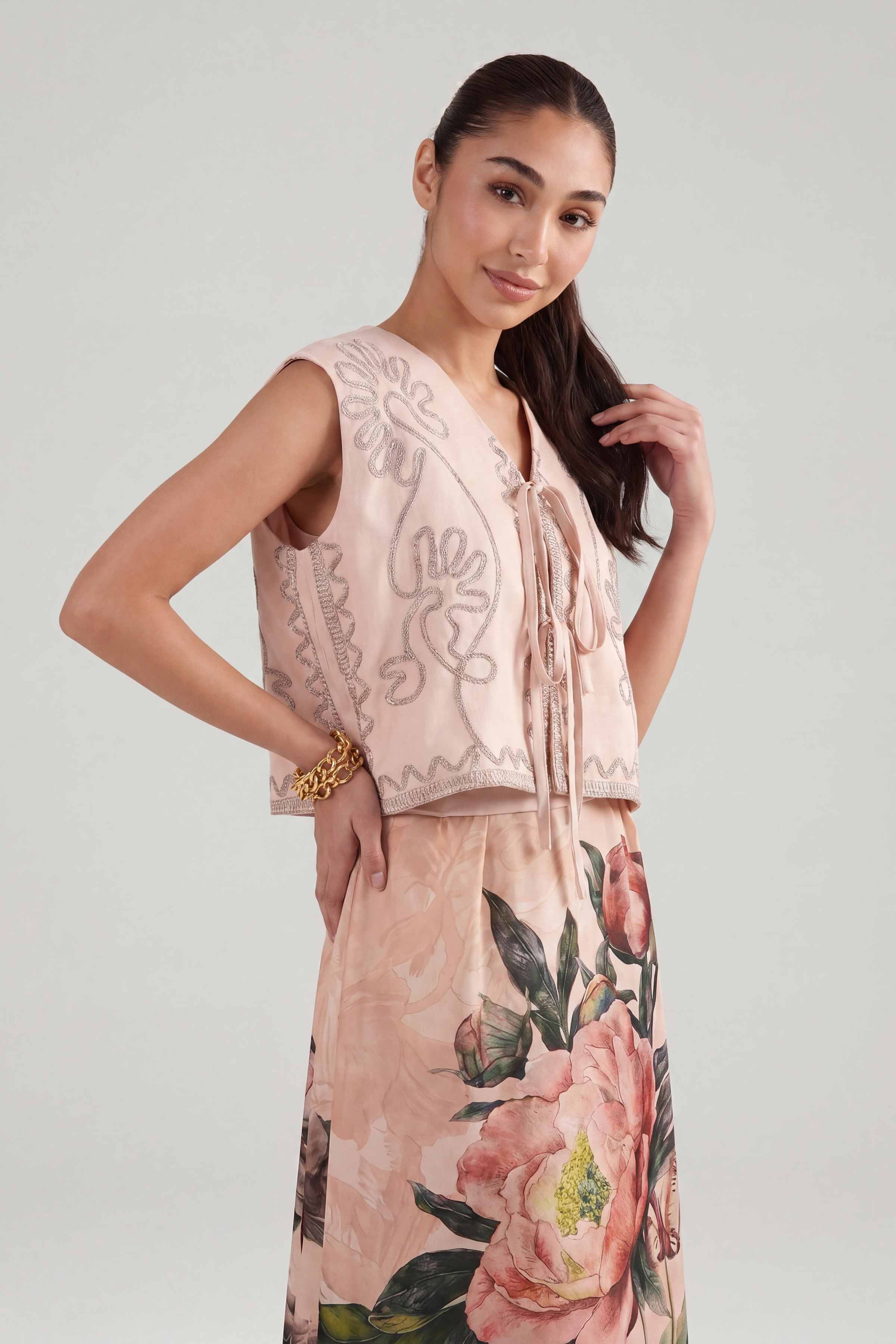 2 Piece - Embroidered Suit - AS26-12