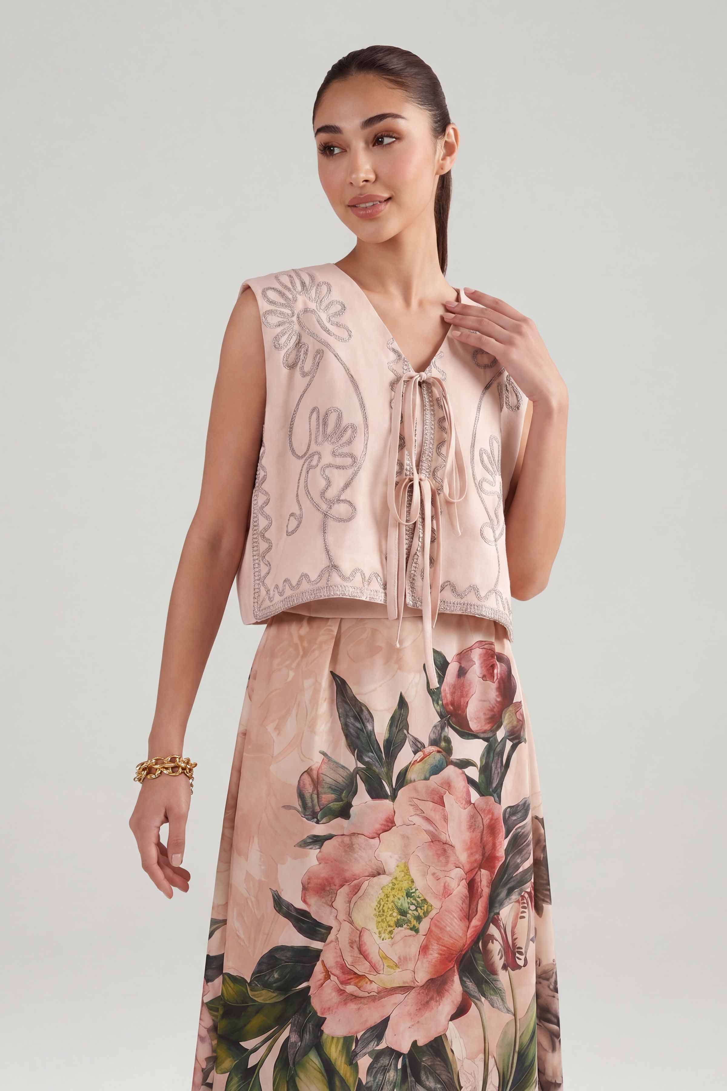 2 Piece - Embroidered Suit - AS26-12