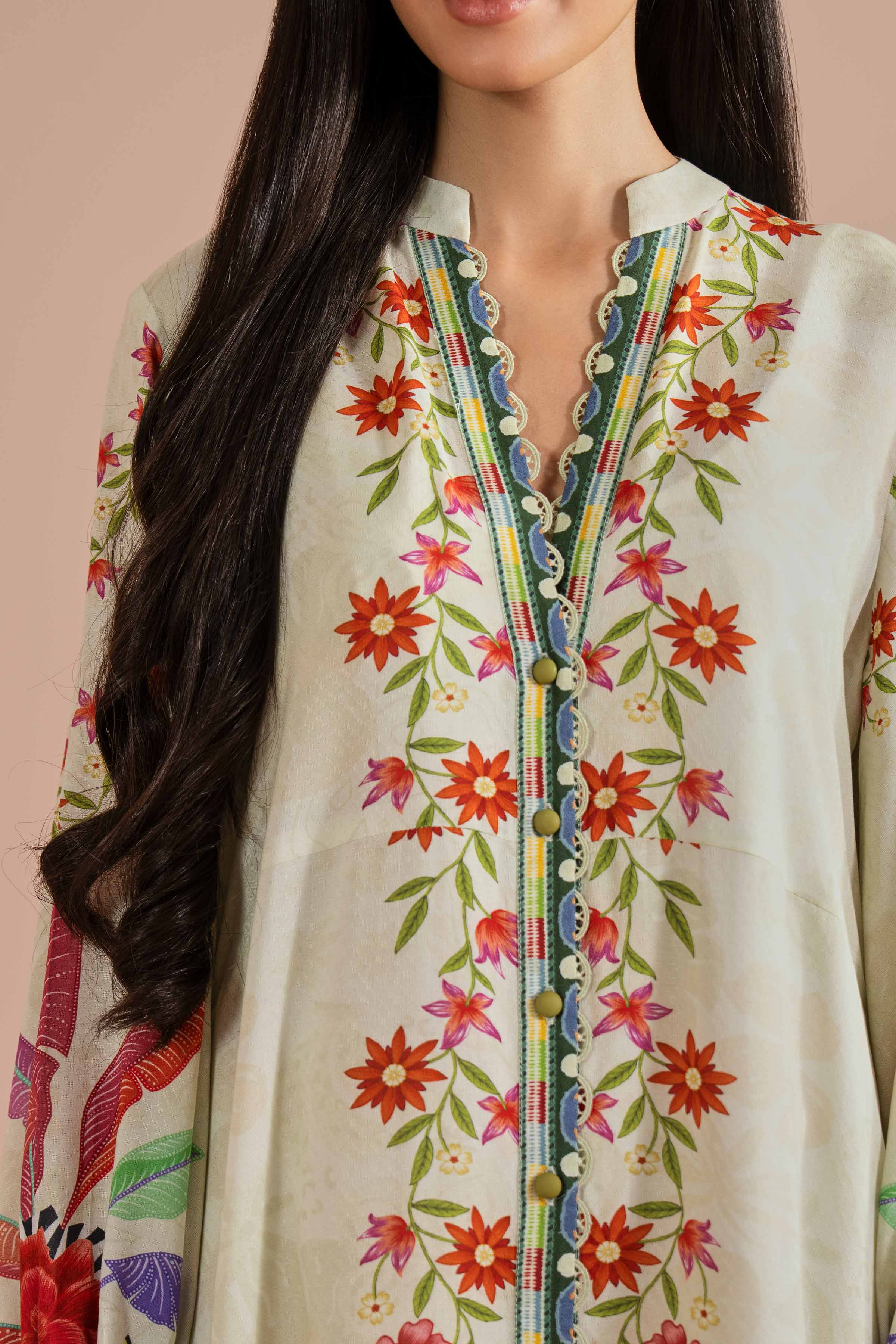 Printed Dress - AS26-15 for Women - Pret Collection | Nishat | Shop Online