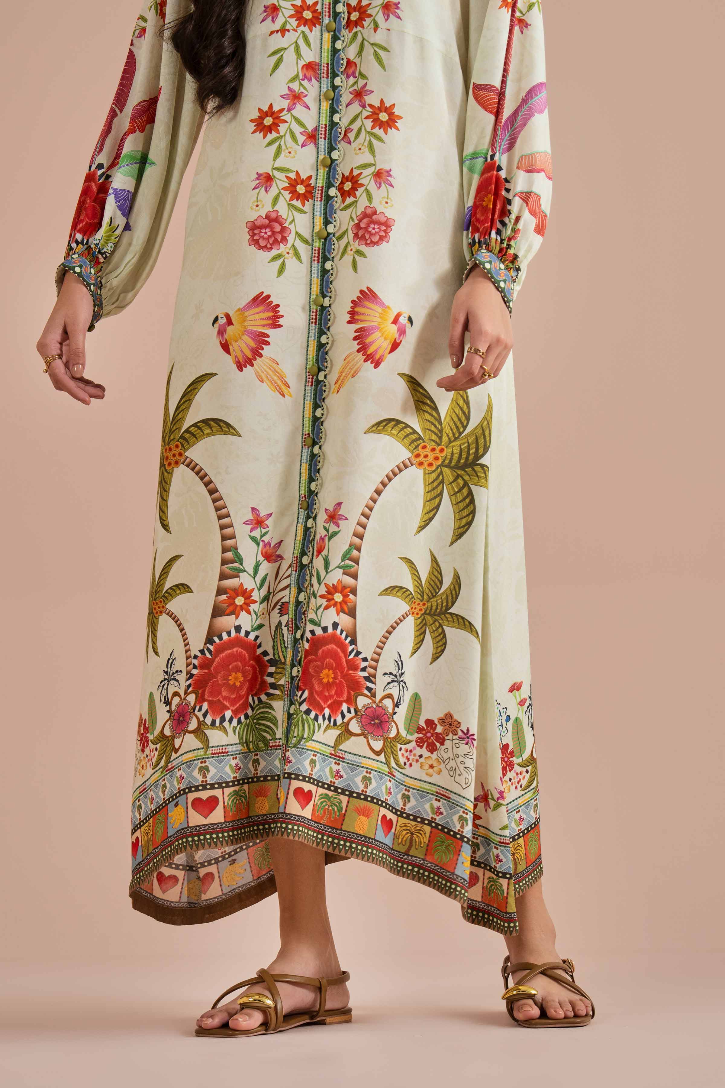 Printed Dress - AS26-15 for Women - Pret Collection | Nishat | Shop Online