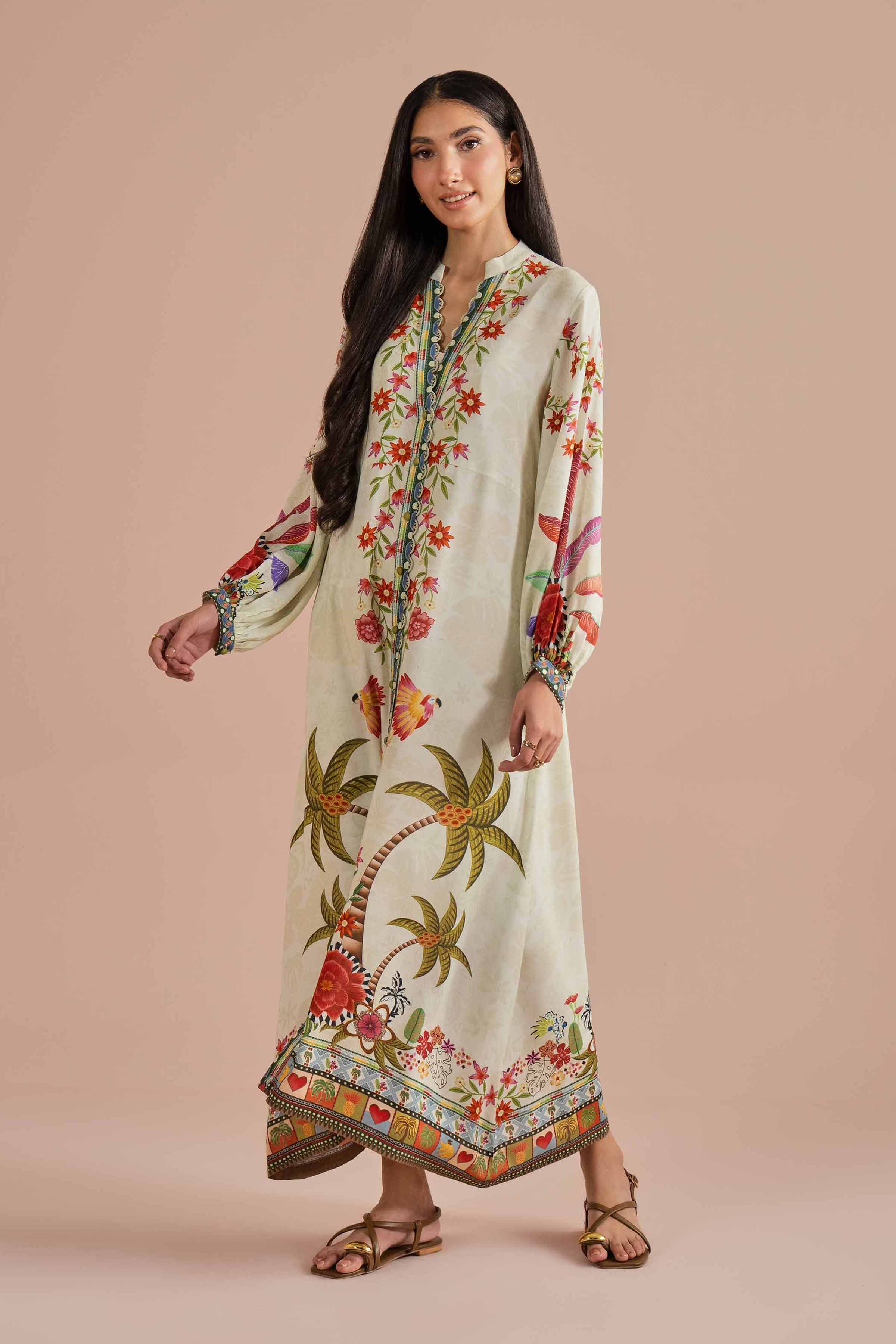 Printed Dress - AS26-15 for Women - Pret Collection | Nishat | Shop Online