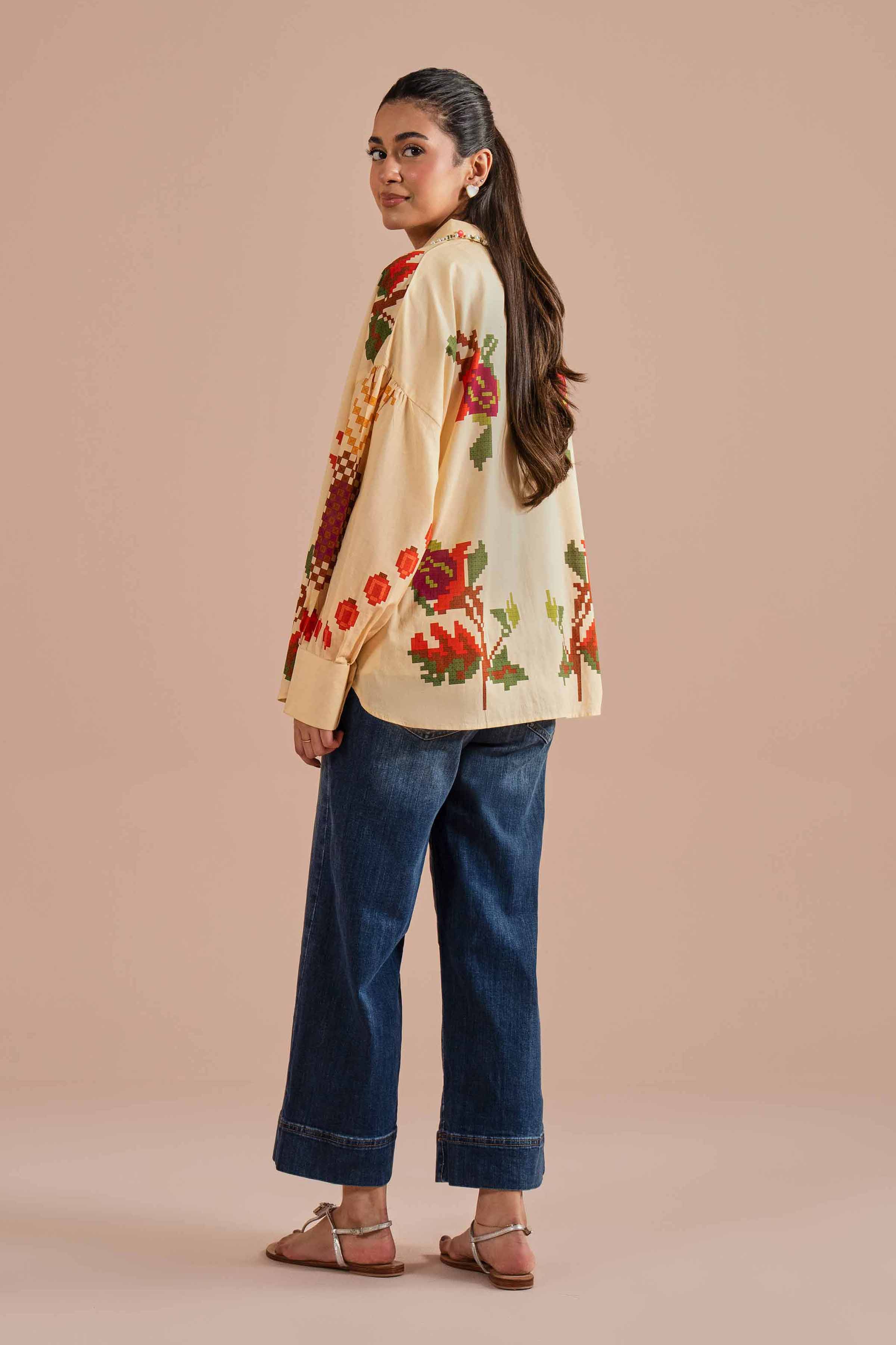 Printed Shirt- AS26-18 for Women - Pret Collection | Nishat | Shop Online