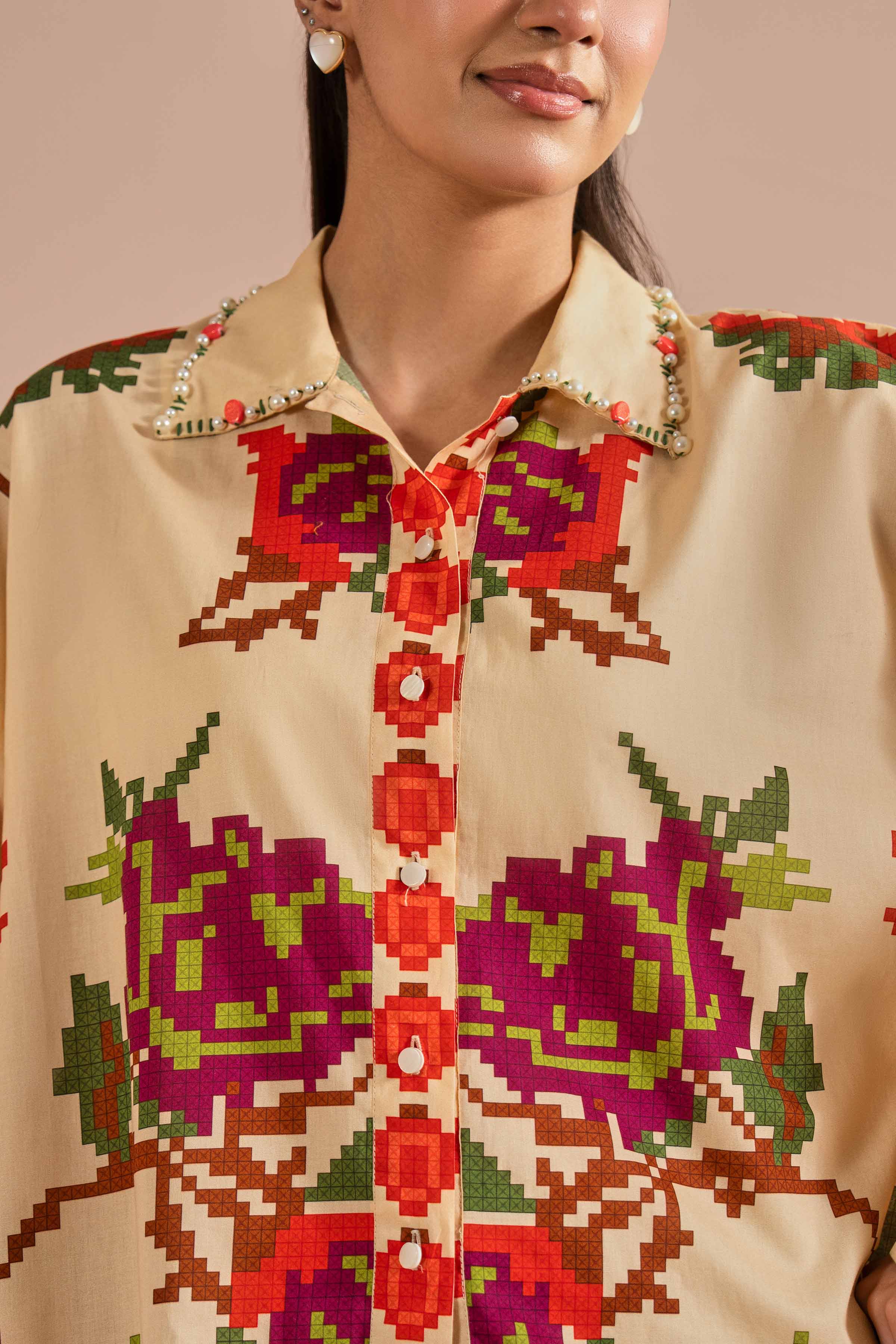 Printed Shirt- AS26-18 for Women - Pret Collection | Nishat | Shop Online