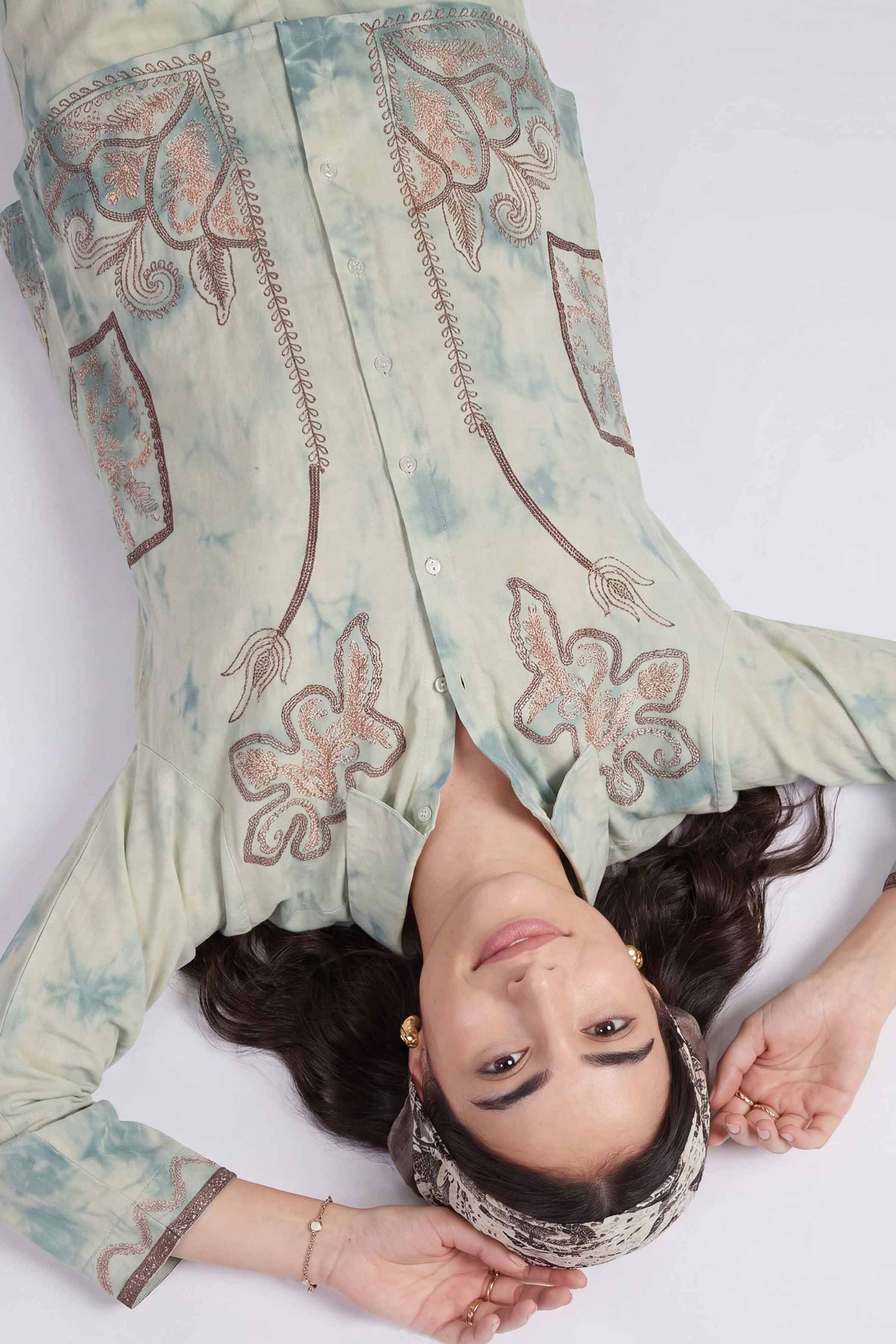 2 Piece - Embroidered Suit - AS26-26