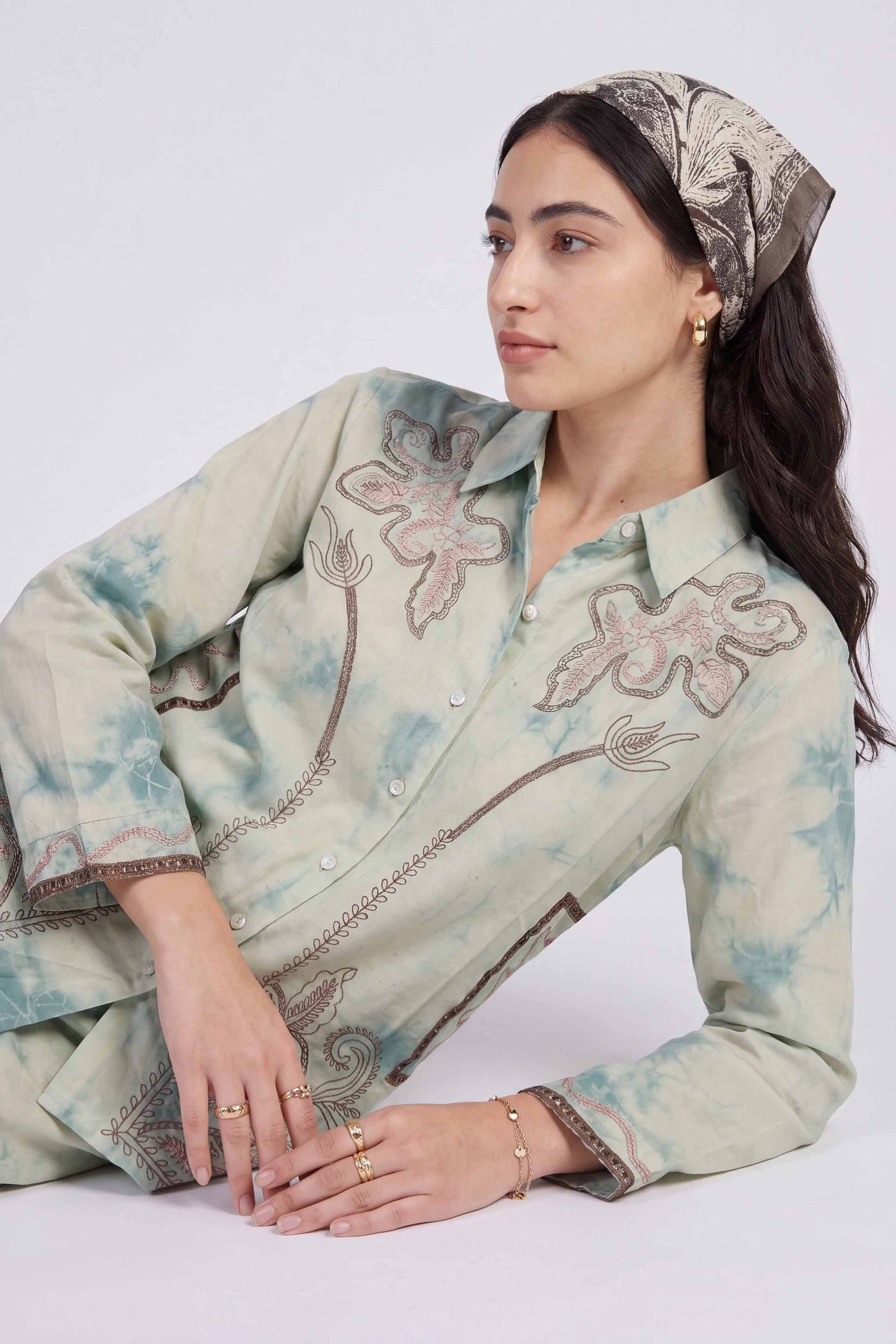 2 Piece - Embroidered Suit - AS26-26