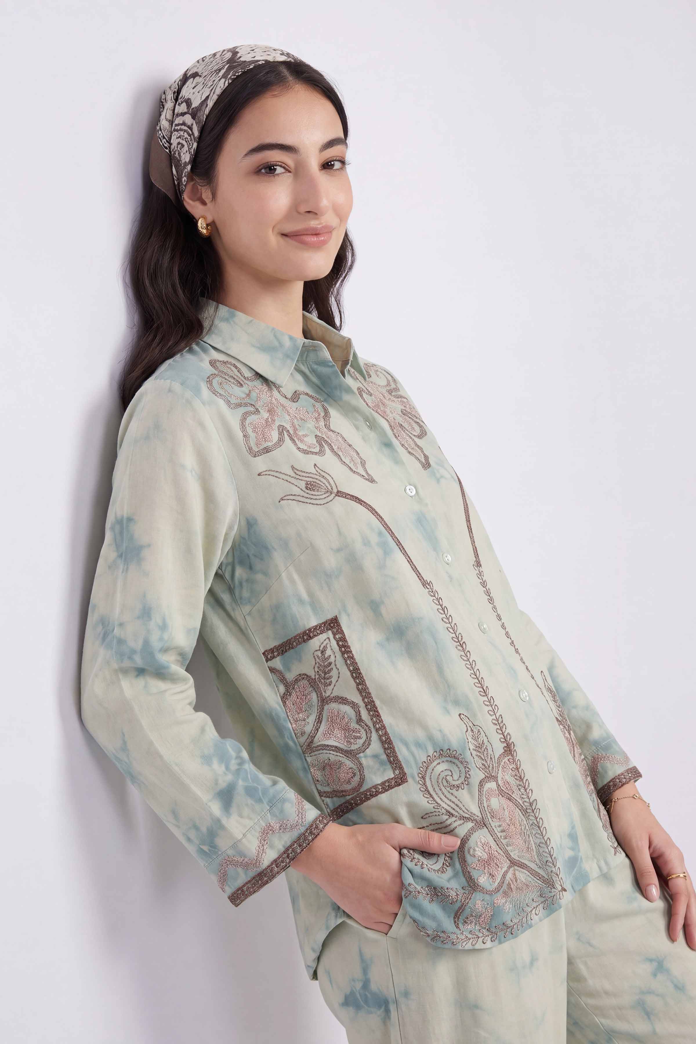 2 Piece - Embroidered Suit - AS26-26