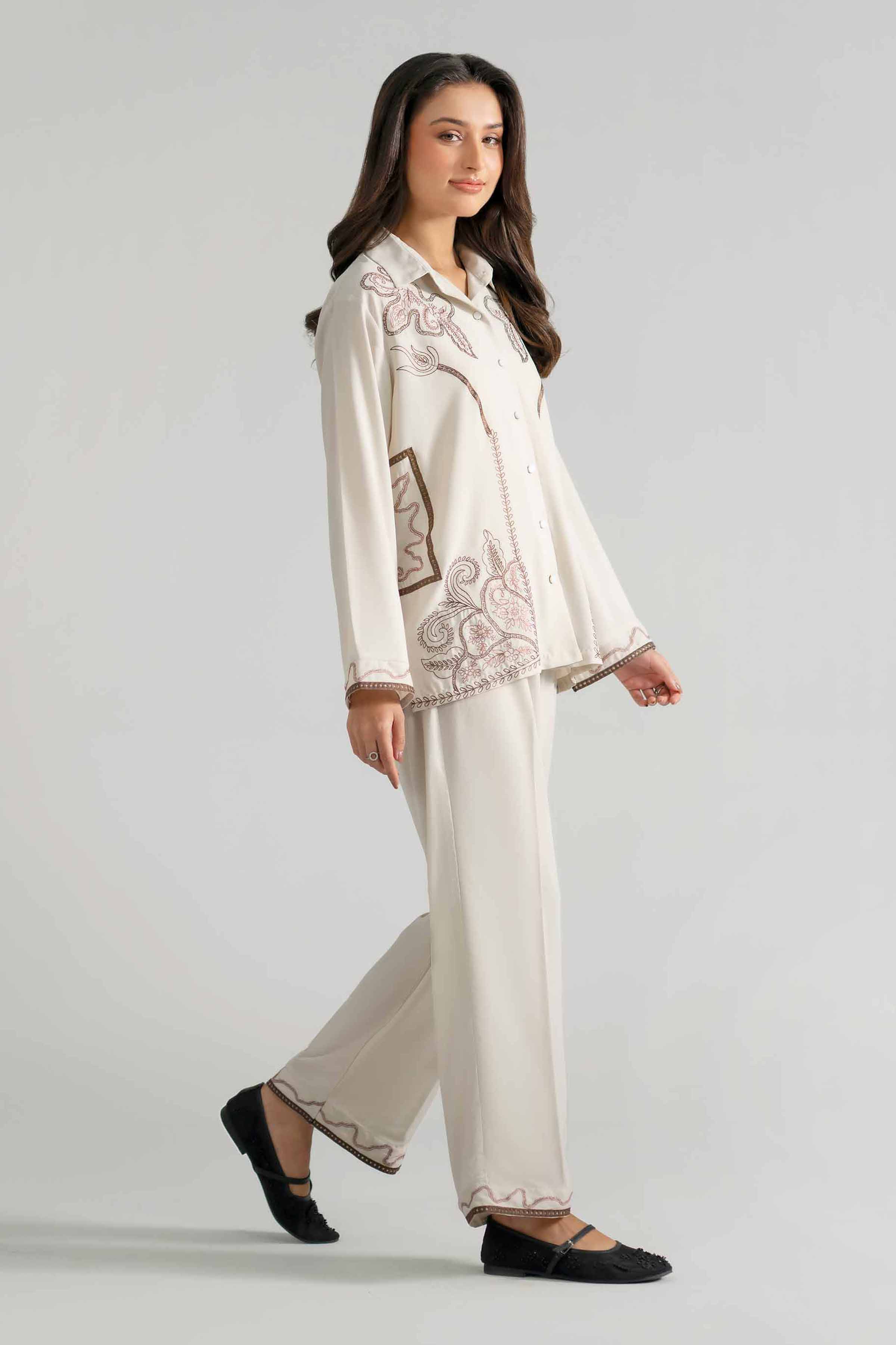 2 Piece - Embroidered Suit - AS26-26