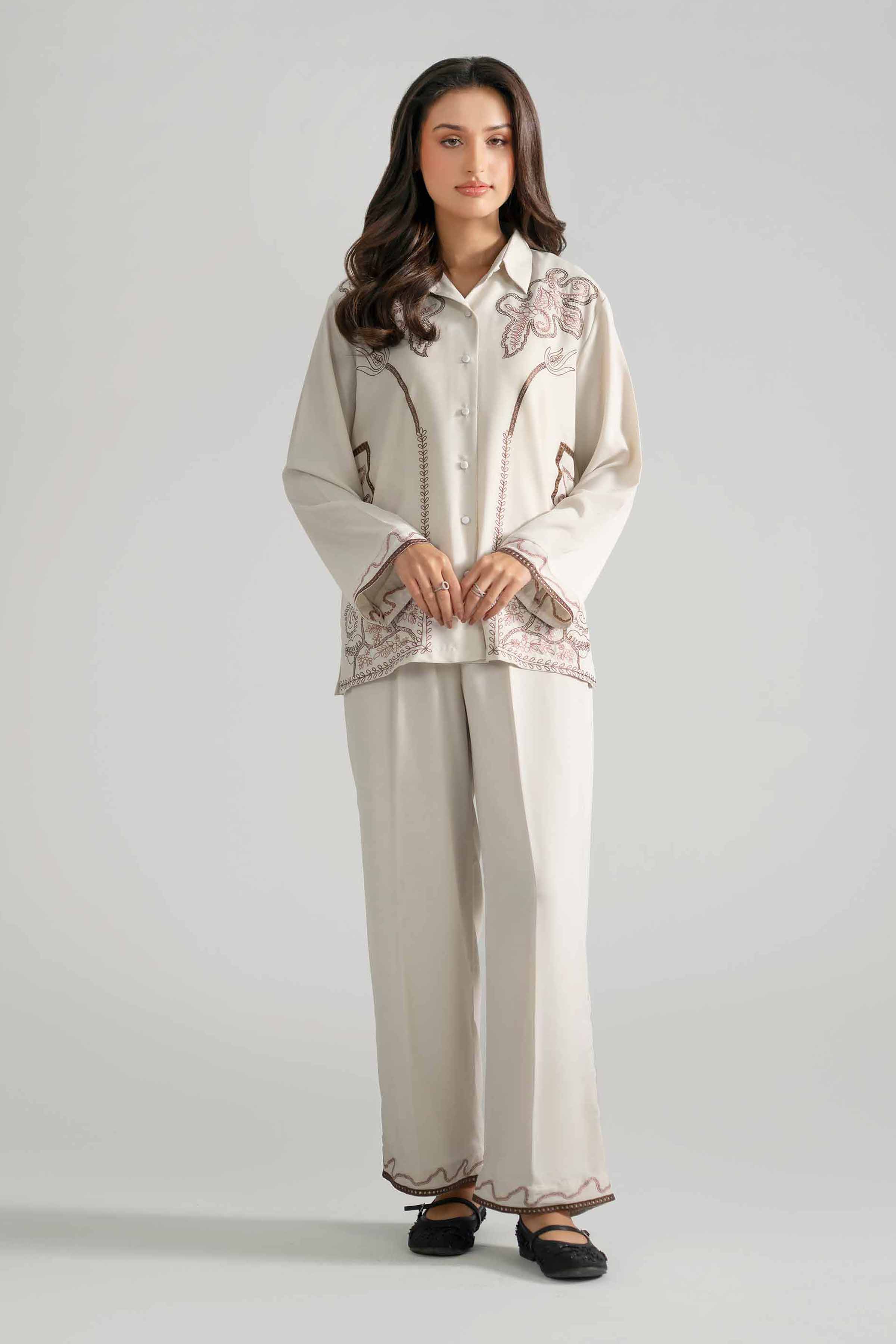 2 Piece - Embroidered Suit - AS26-26