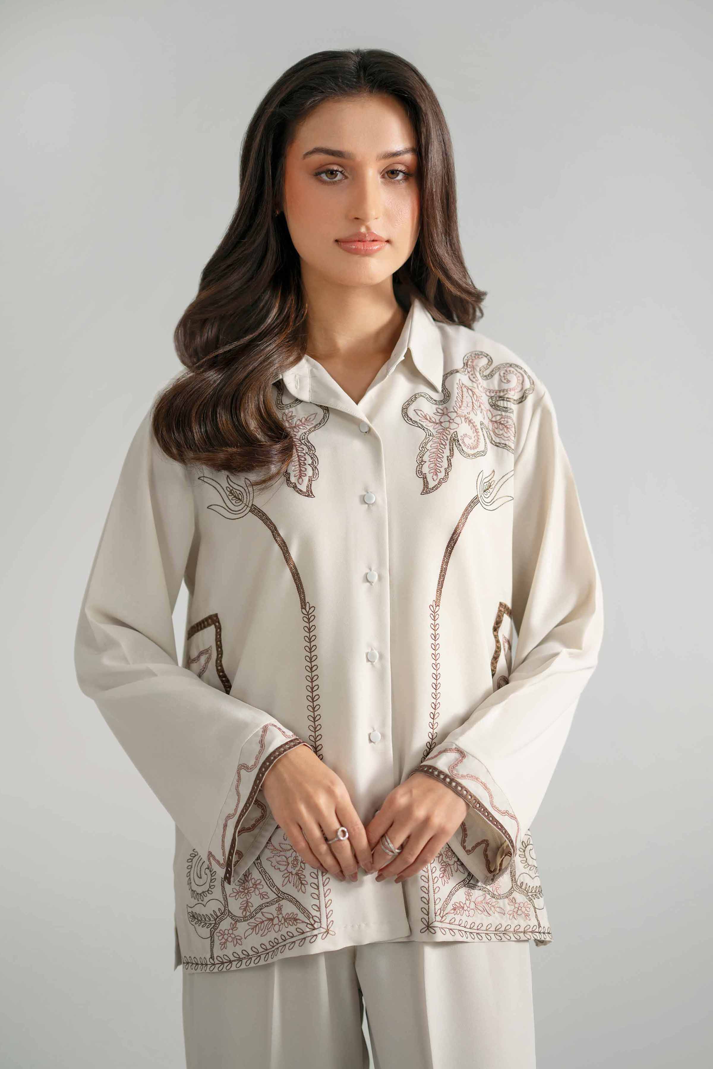 2 Piece - Embroidered Suit - AS26-26