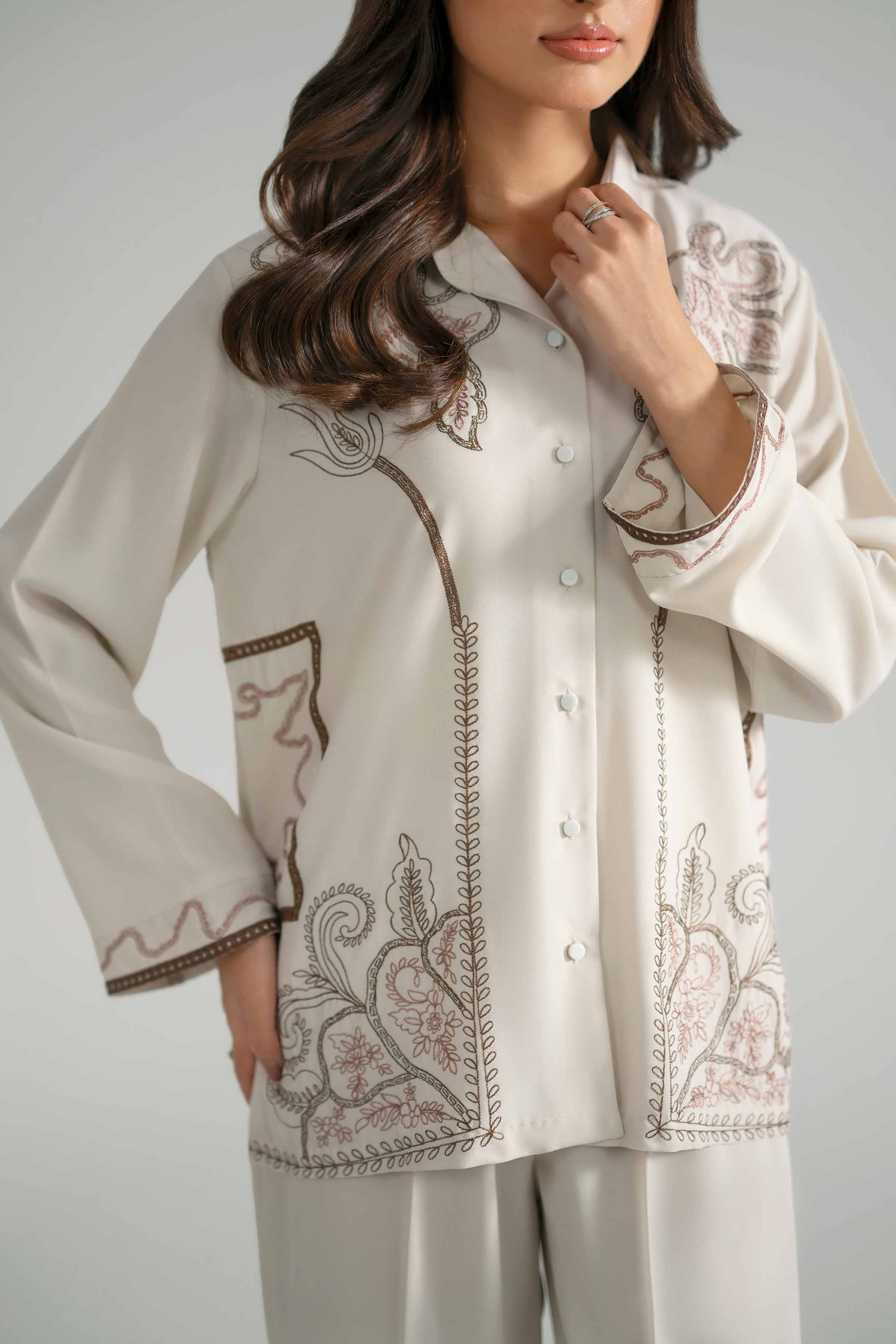 2 Piece - Embroidered Suit - AS26-26