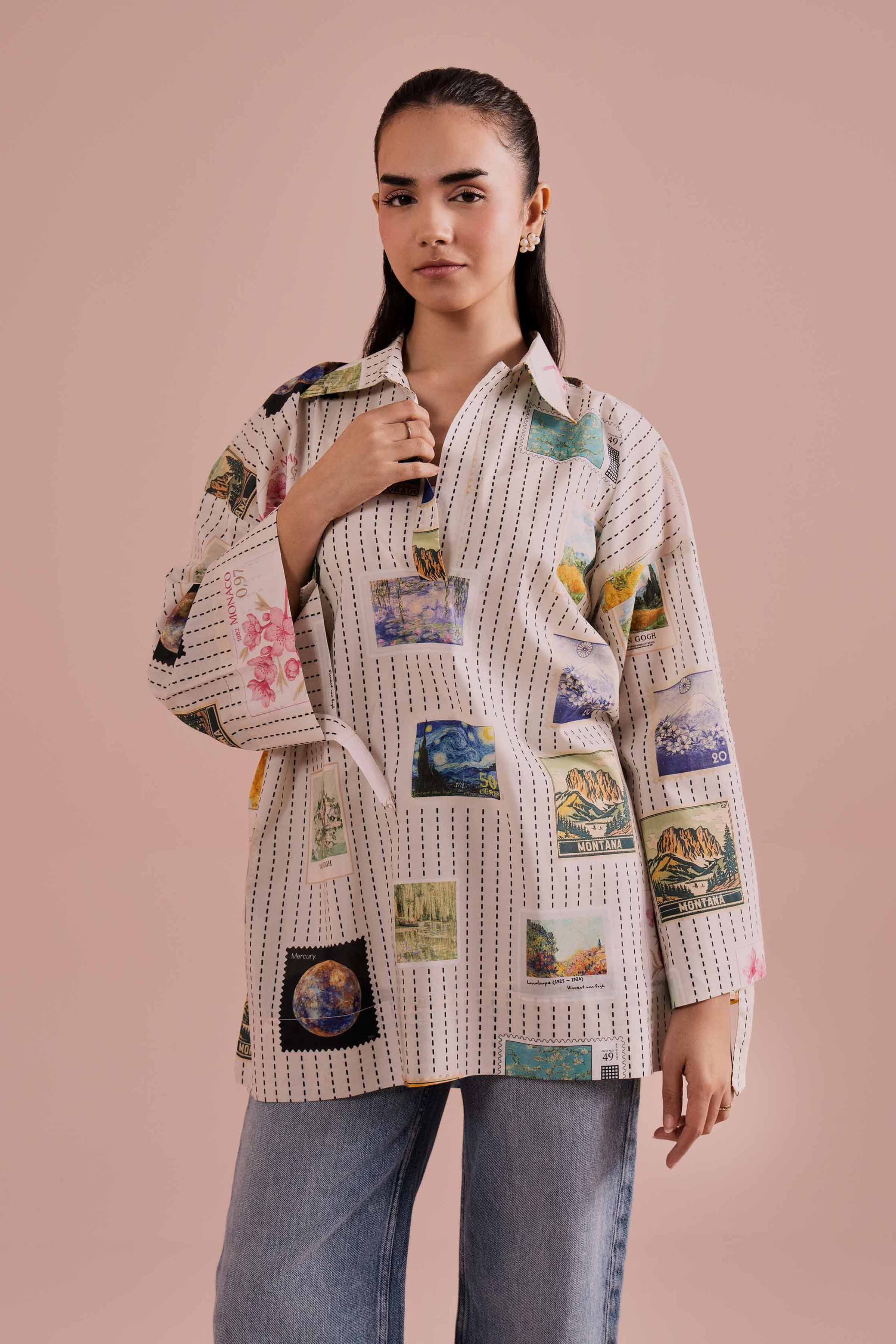 Printed Tunic - AS26-33 for Women - Pret Collection | Nishat | Shop Online