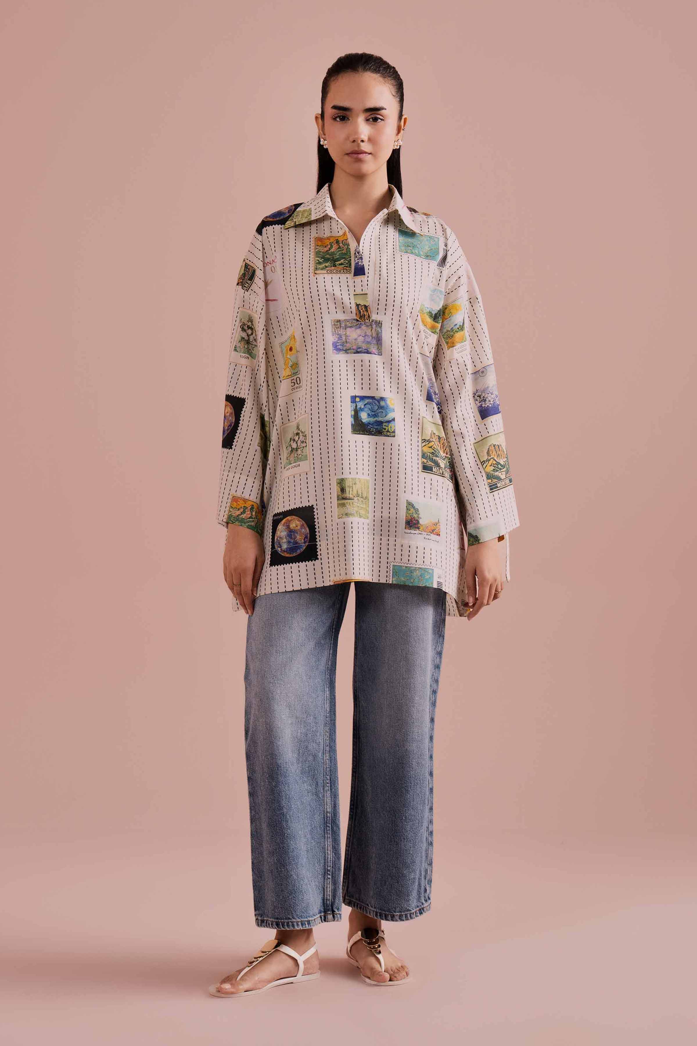 Printed Tunic - AS26-33 for Women - Pret Collection | Nishat | Shop Online