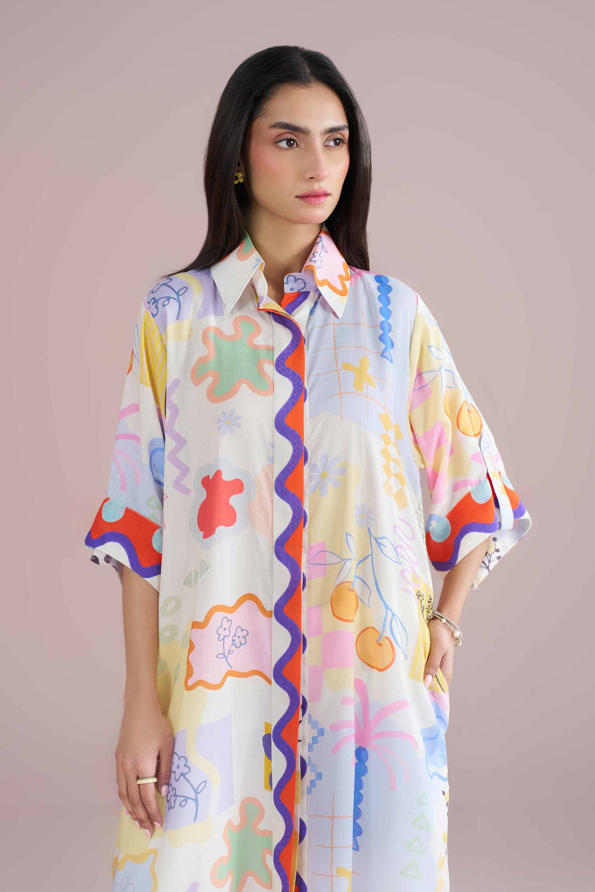 Printed Dress - AS26-37 for Women - Pret Collection | Nishat | Shop Online