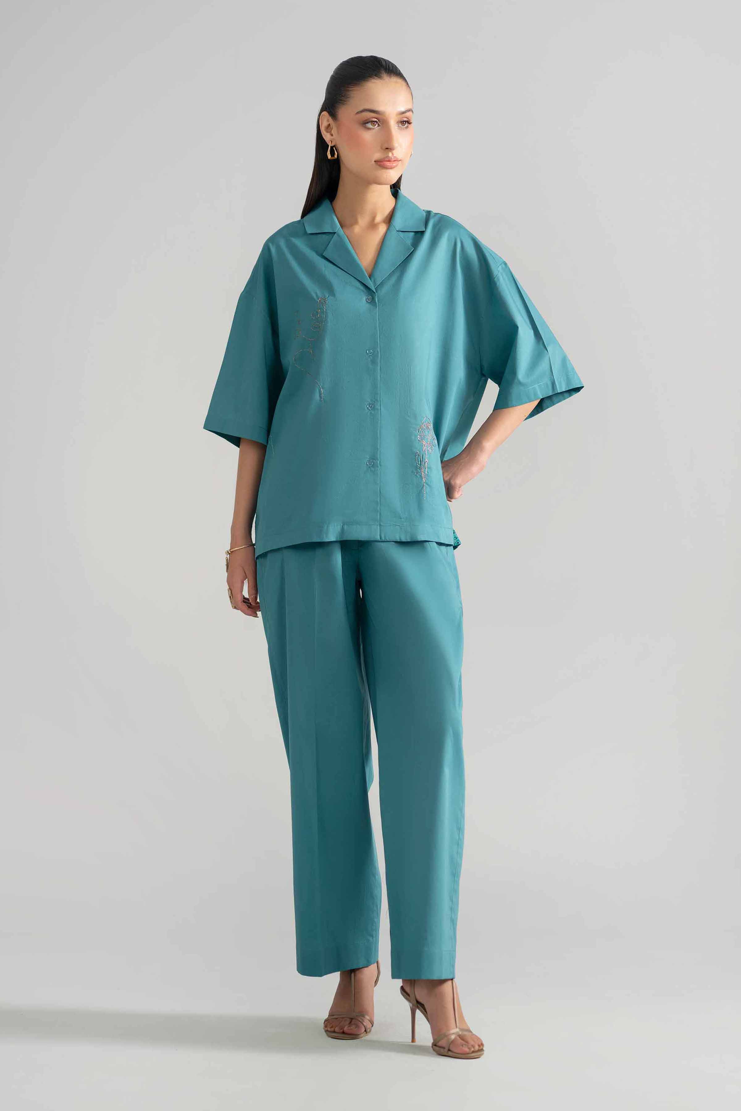 2 Piece - Embroidered Suit - AS26-39