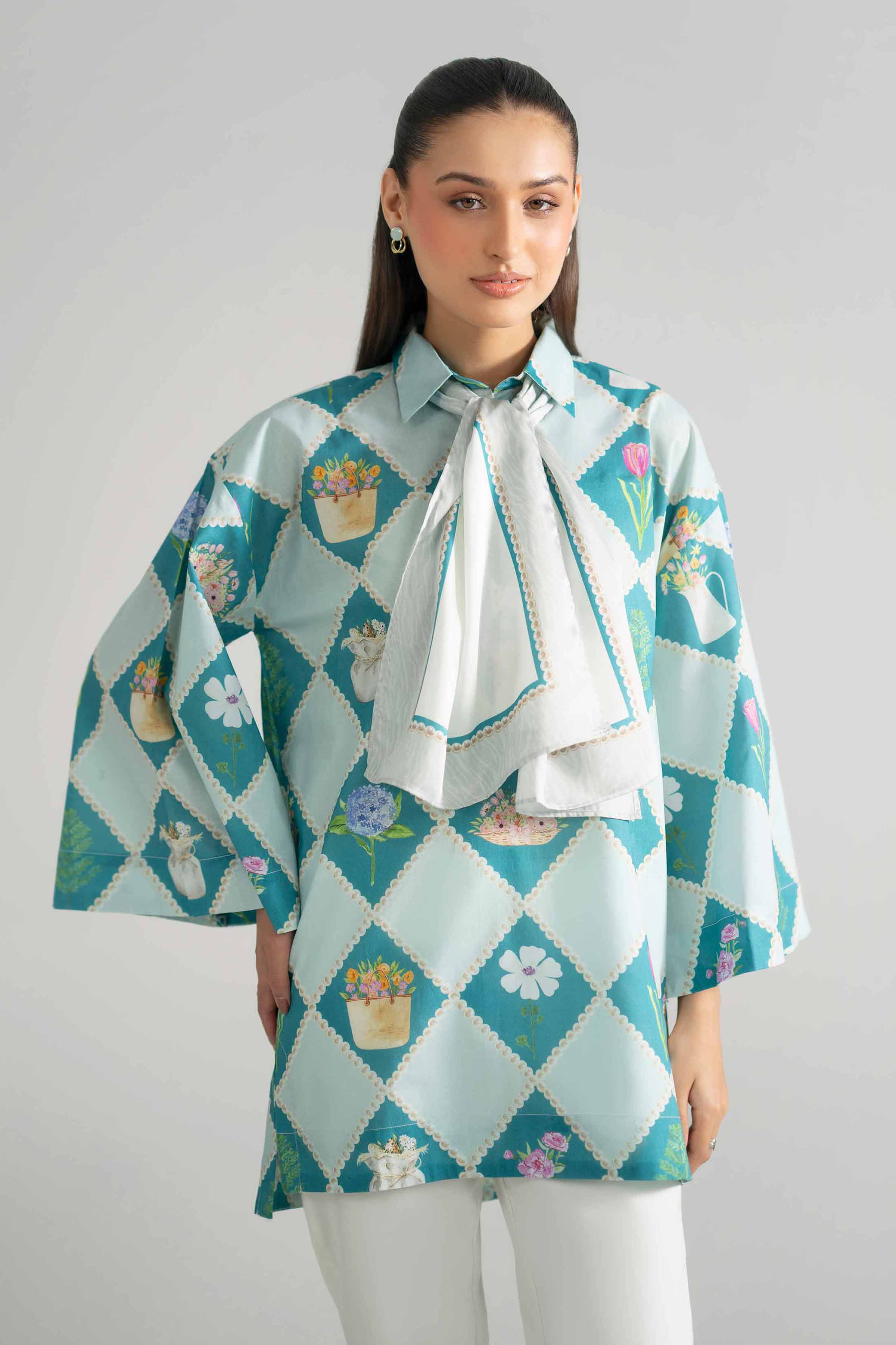 2 Piece - Printed Tunic - AS26-48