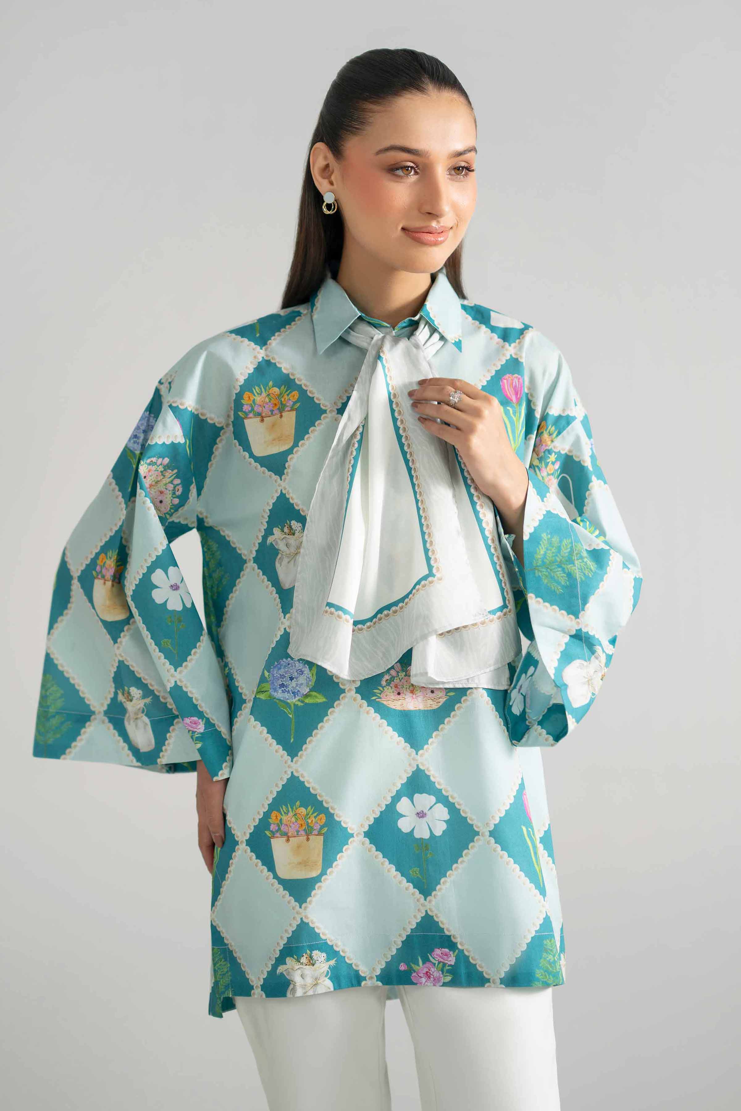 2 Piece - Printed Tunic - AS26-48