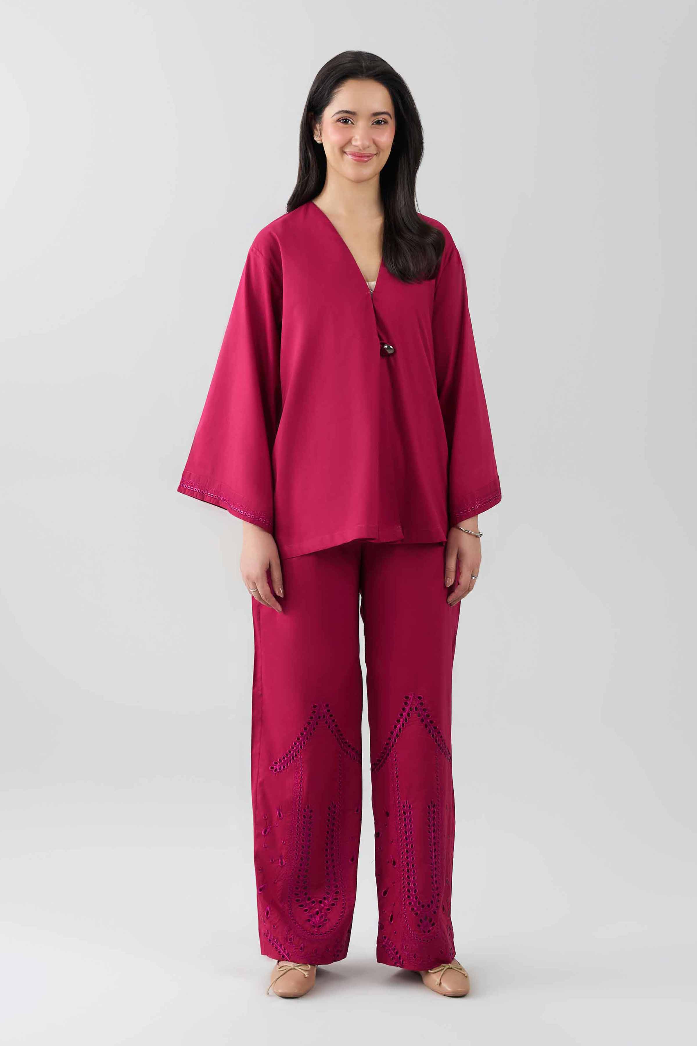 2 Piece - Embroidered Suit - AS26-69