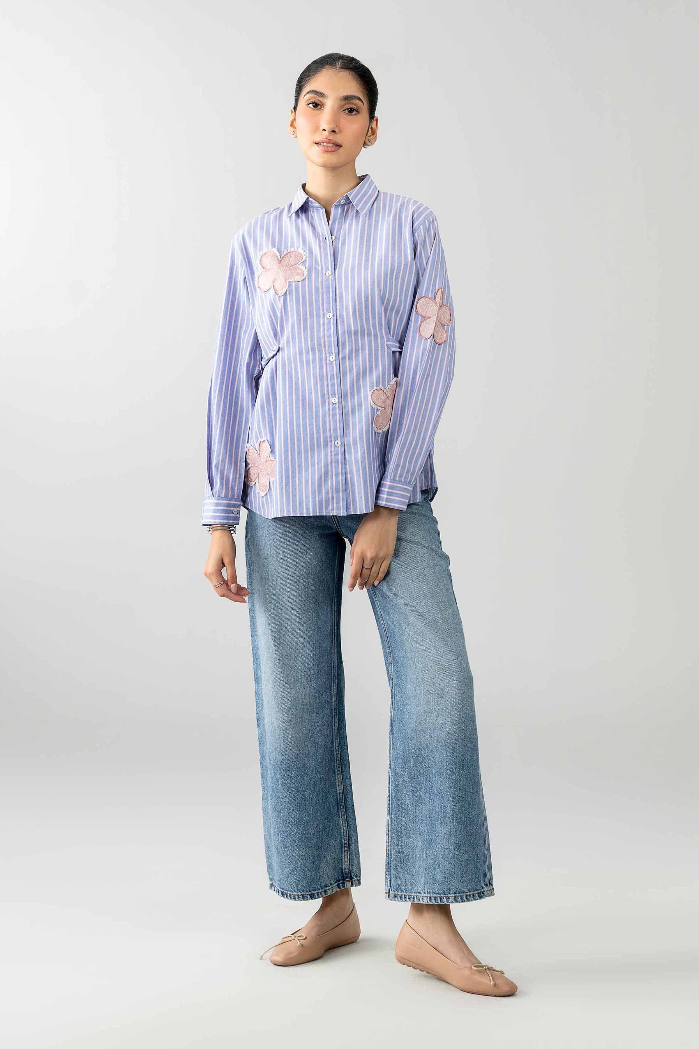 Printed Embroidered Shirt - AS26-71