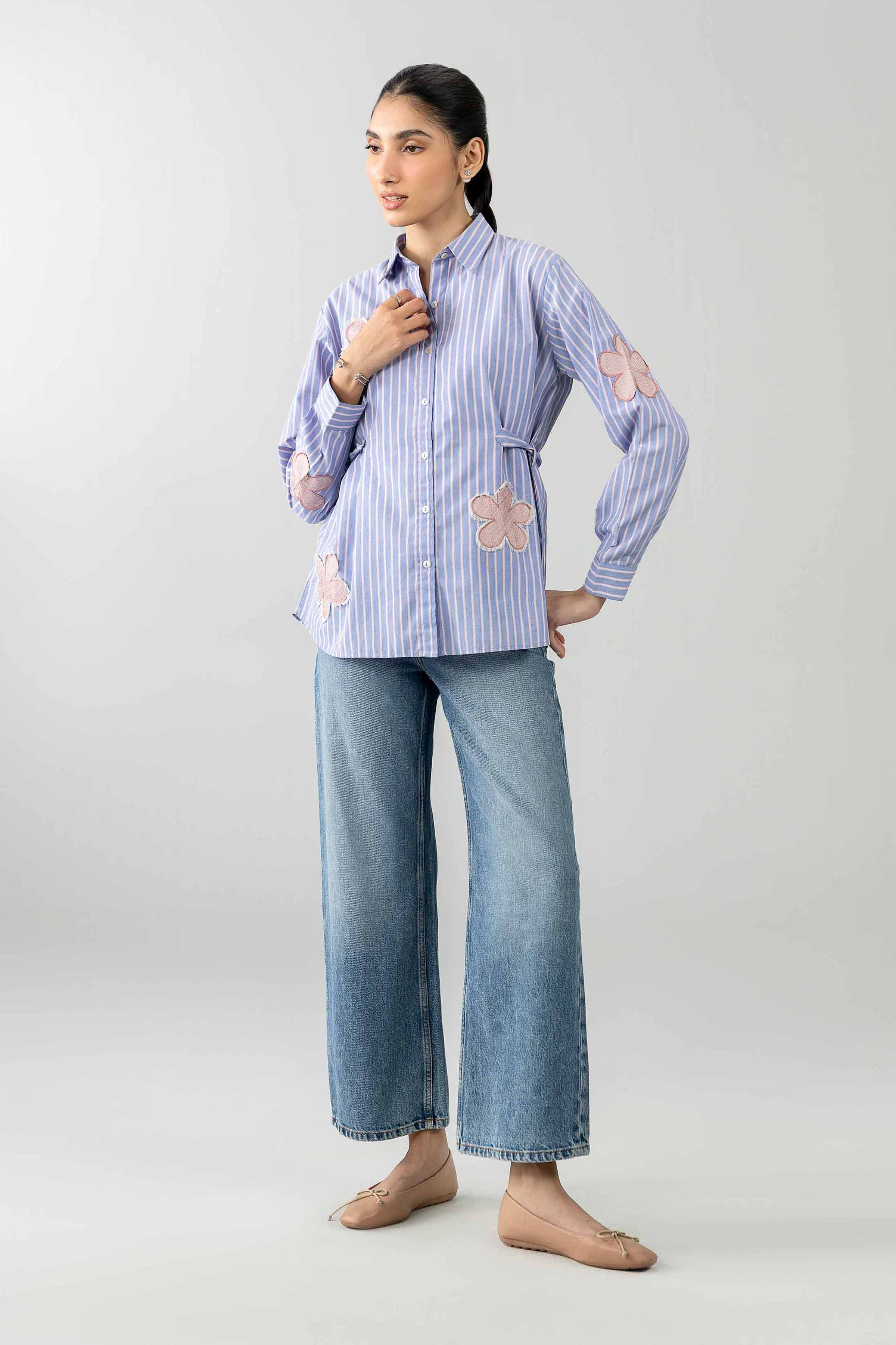 Printed Embroidered Shirt - AS26-71