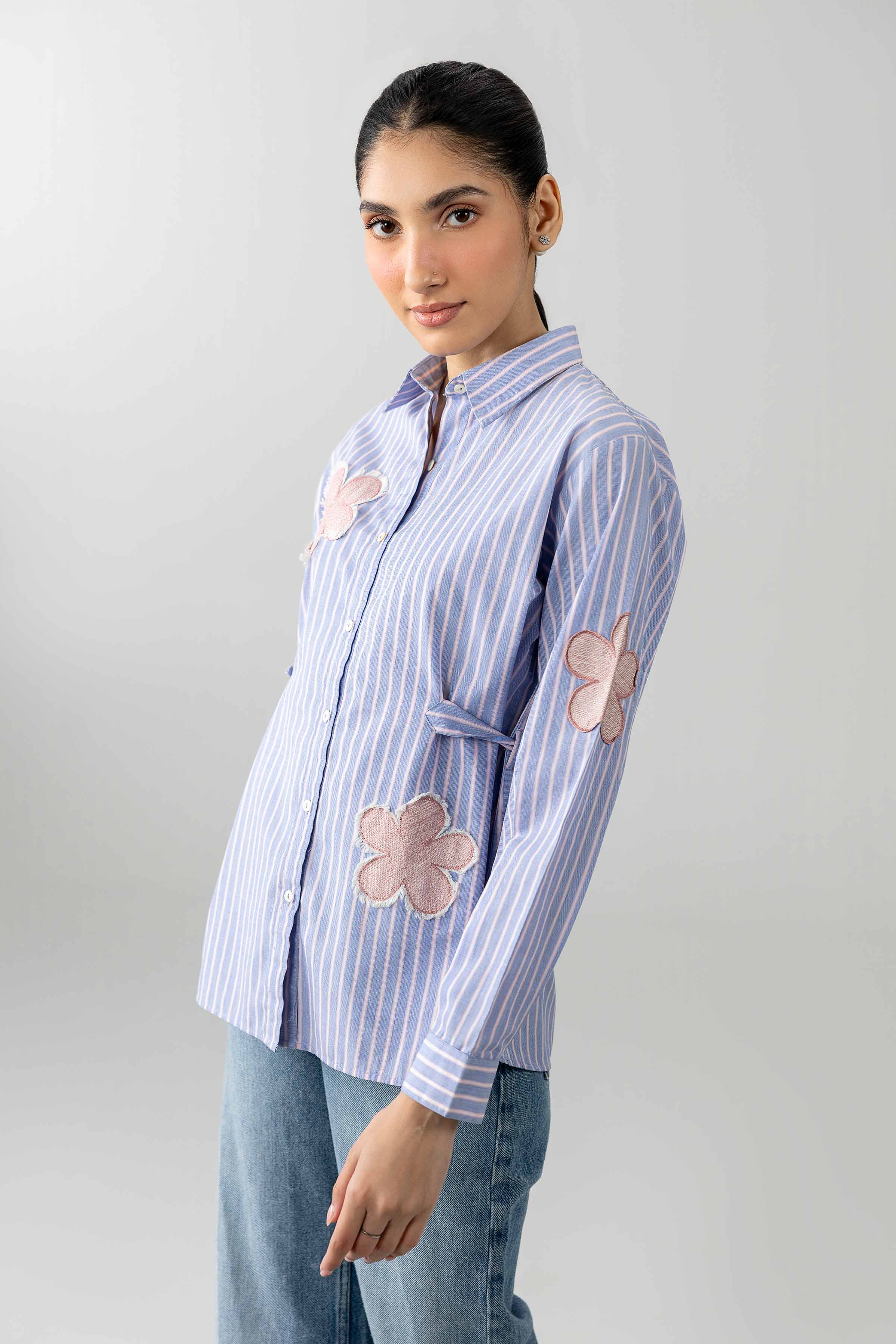 Printed Embroidered Shirt - AS26-71