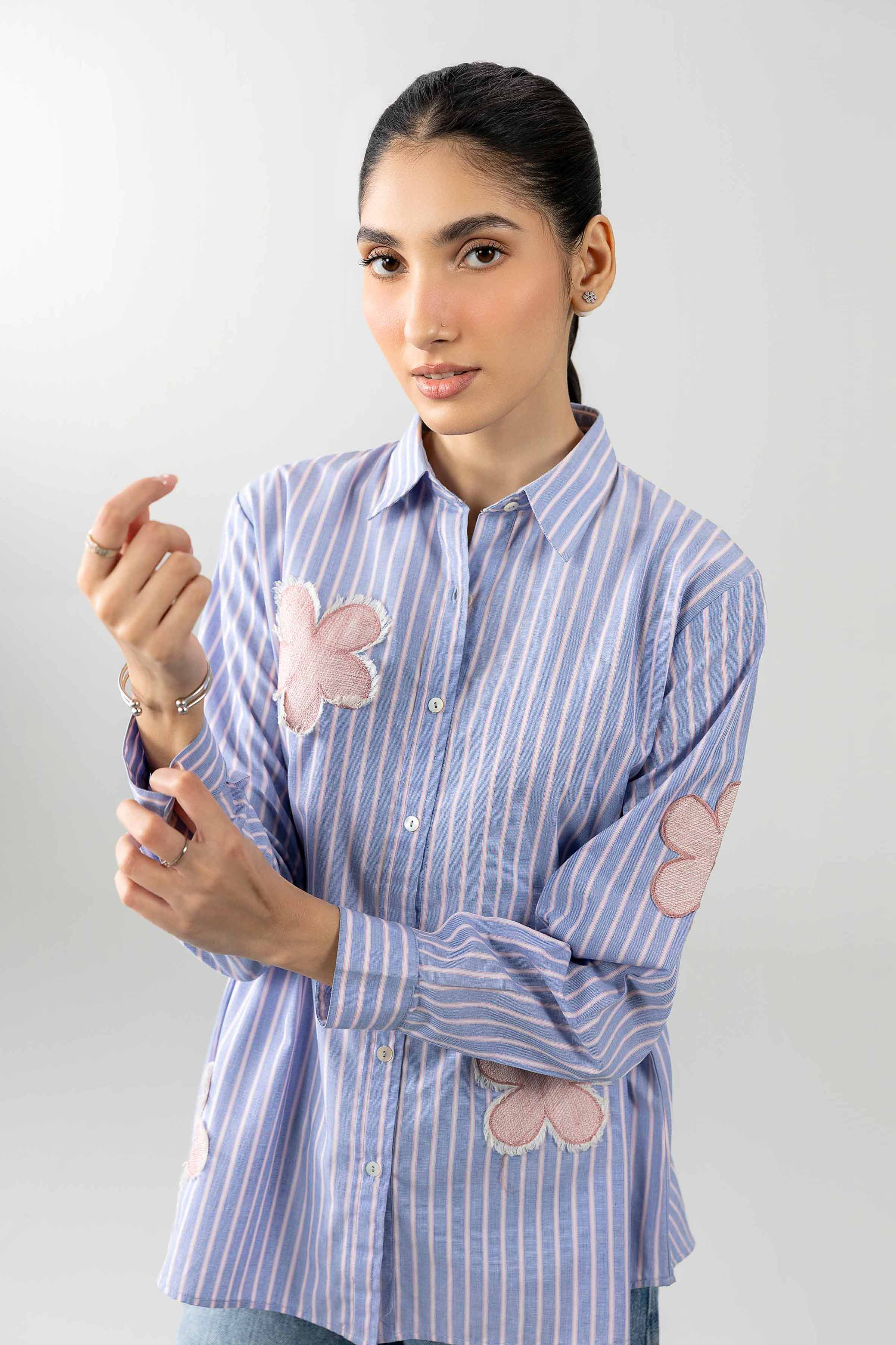 Printed Embroidered Shirt - AS26-71