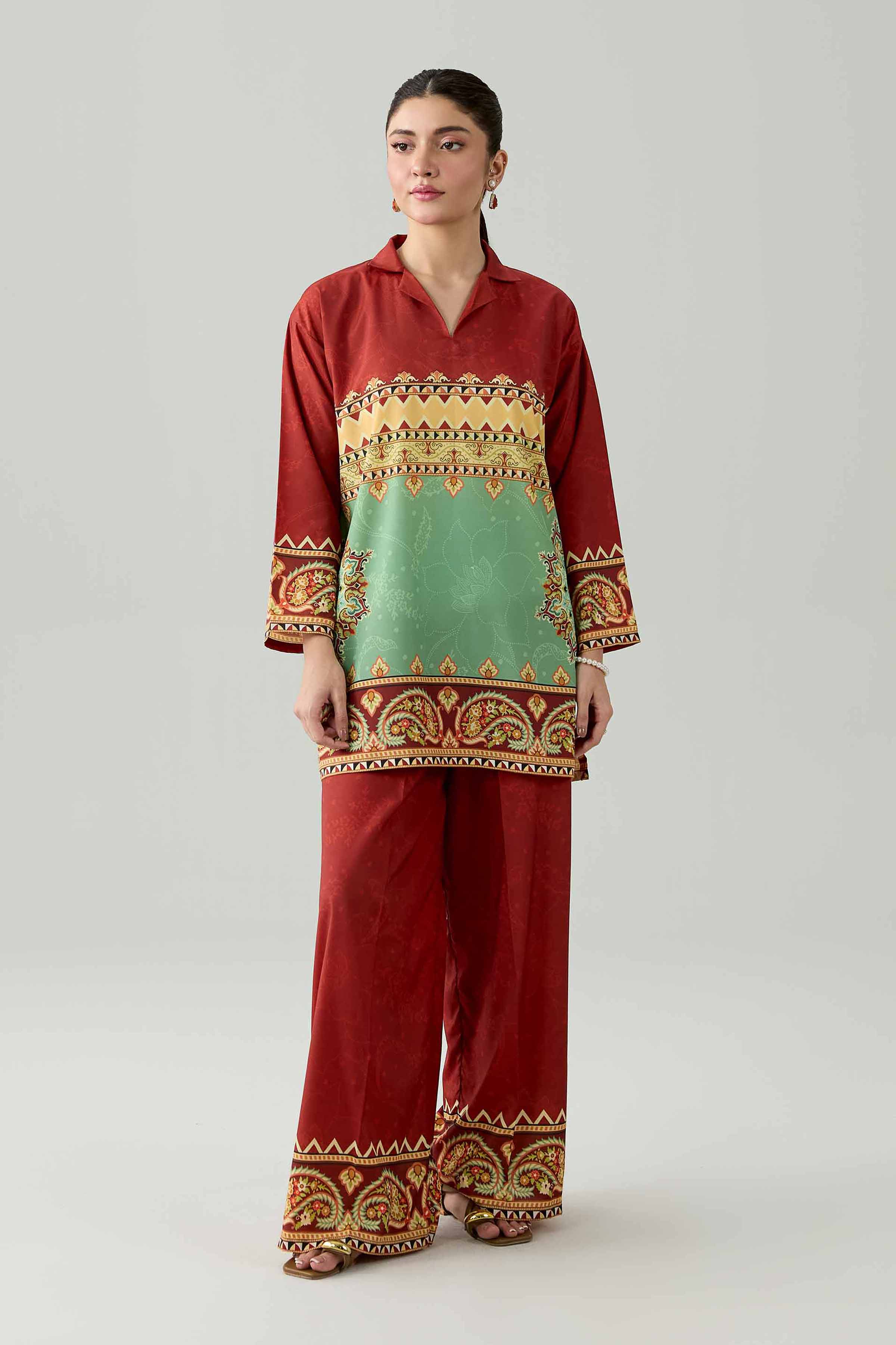 2 Piece - Printed Suit - AS26-77