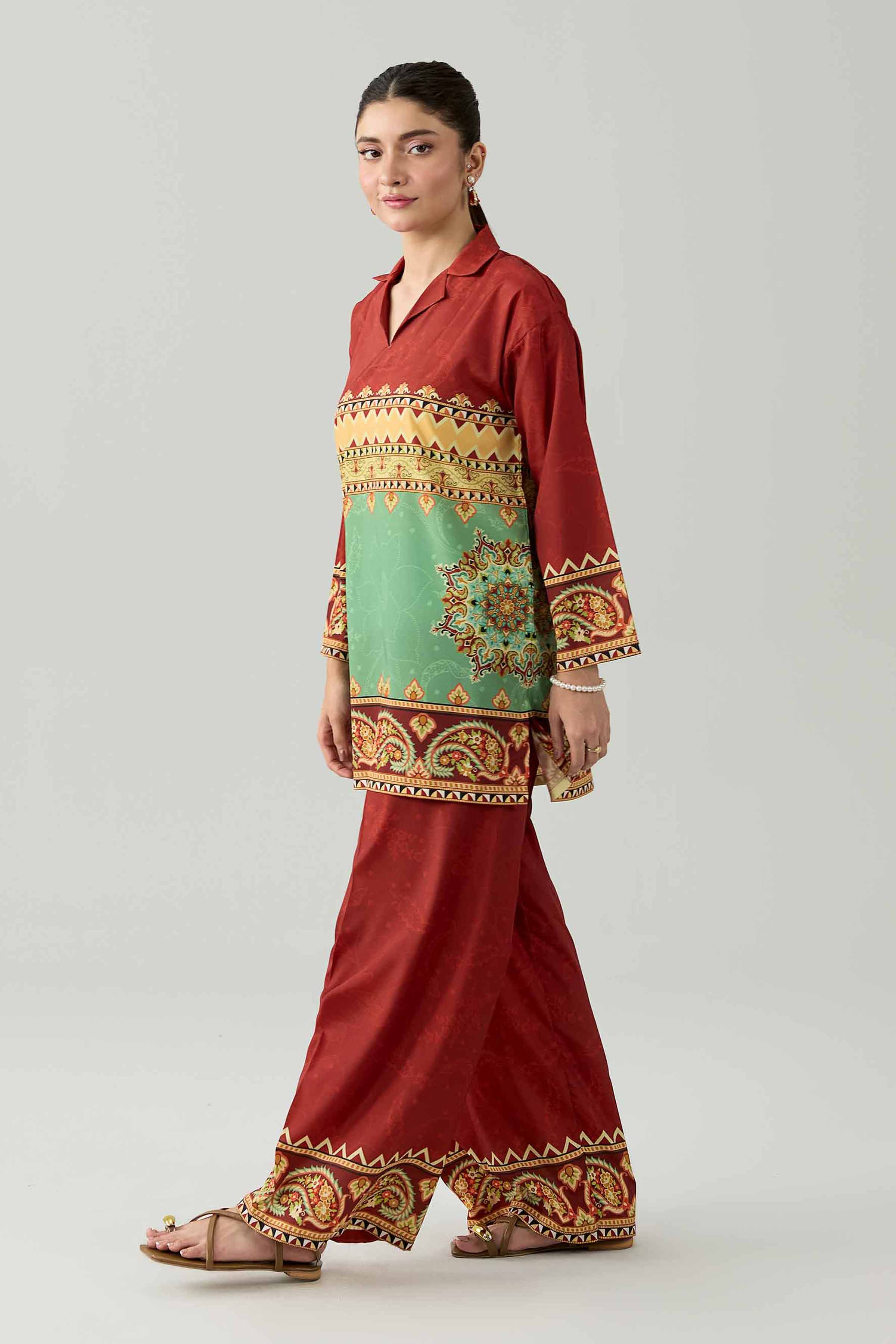 2 Piece - Printed Suit - AS26-77
