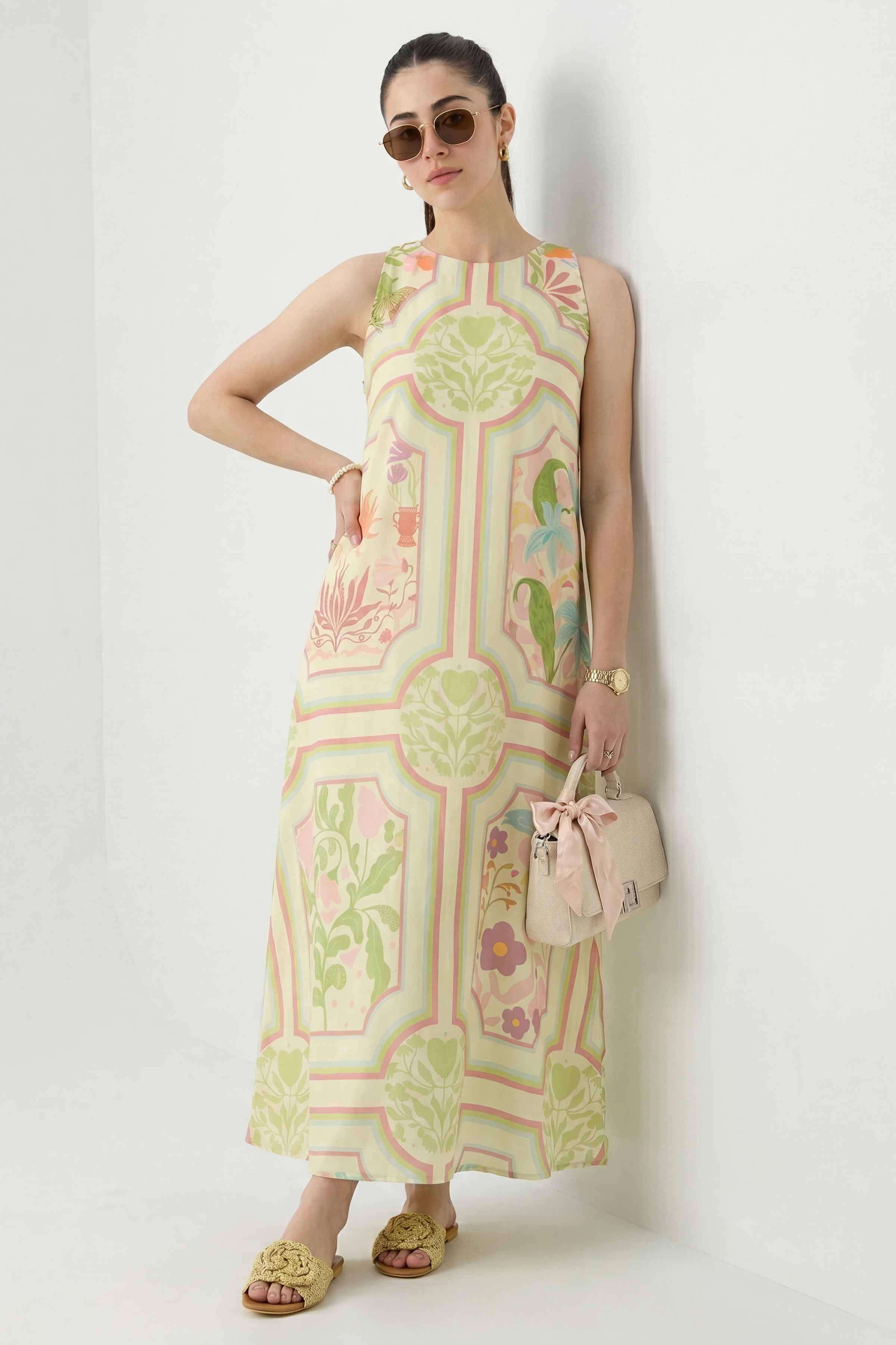 Printed Dress - AS26-91