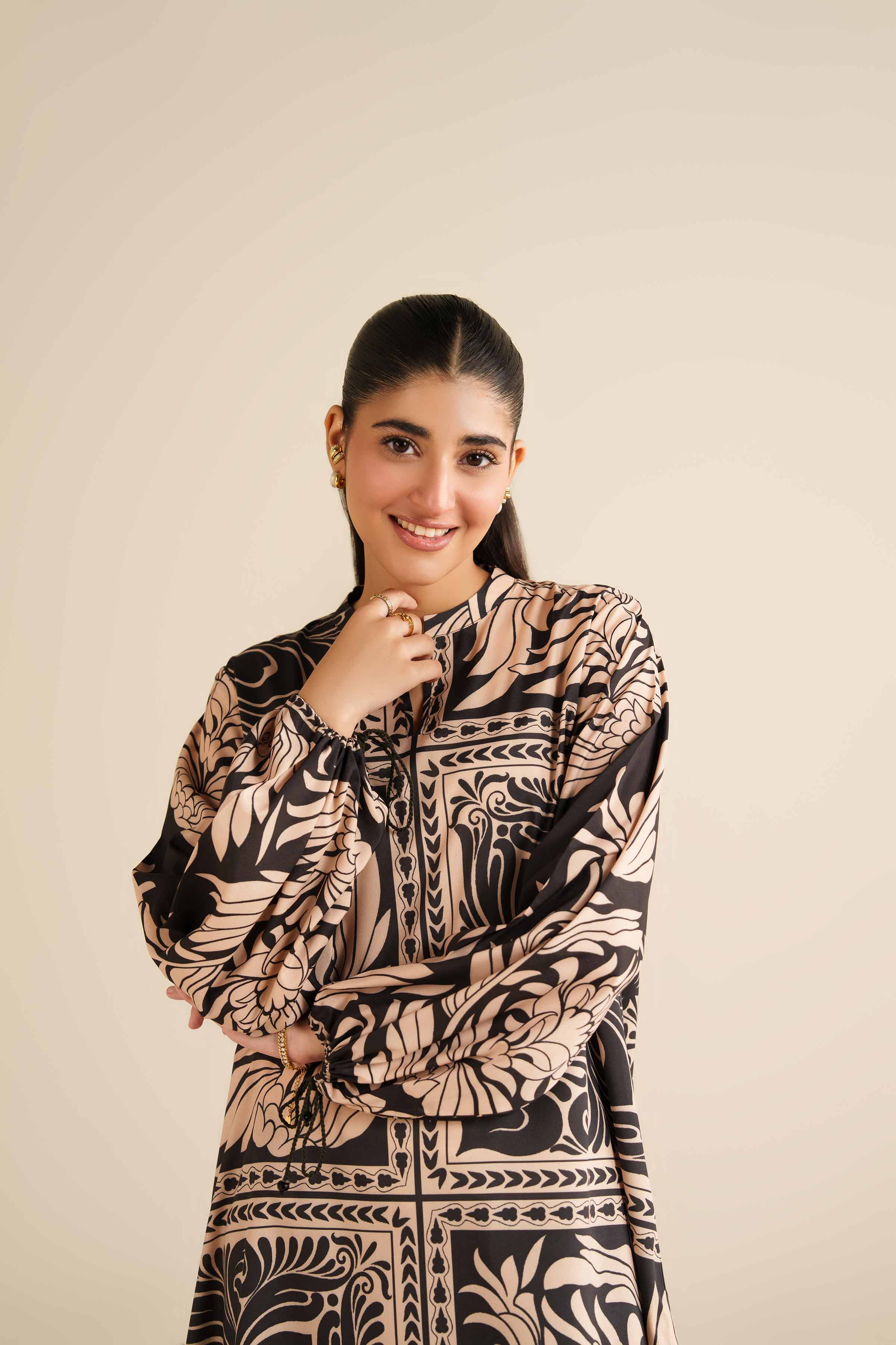 Printed Tunic - AW25-02 for Women - Pret Collection | Nishat | Shop Online