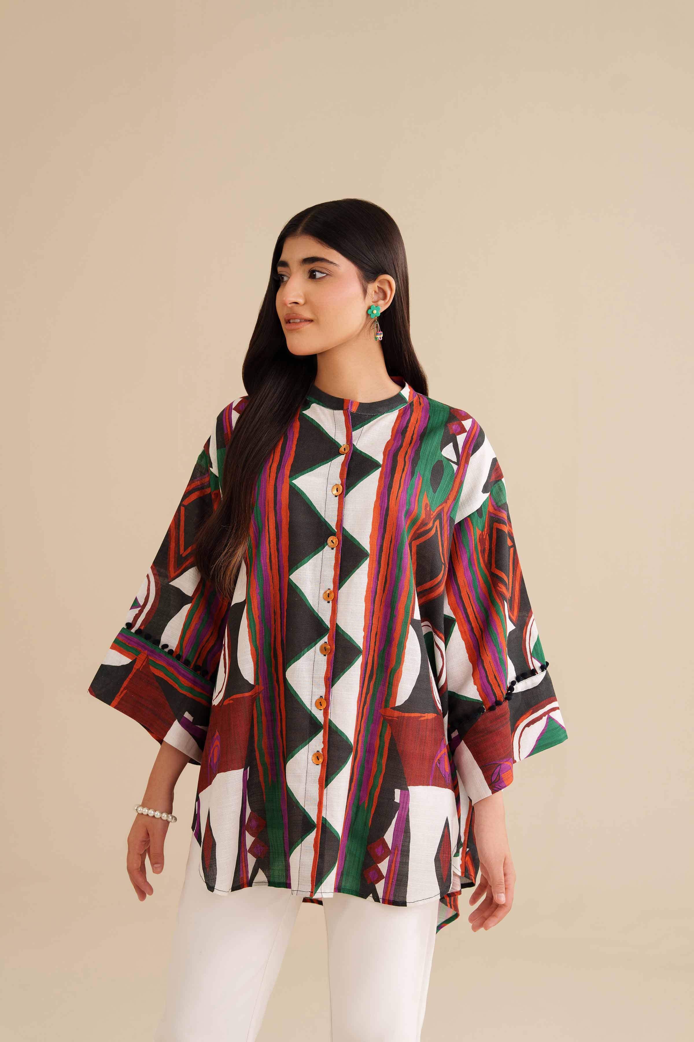 Printed Tunic - AW25-03 for Women - Pret Collection | Nishat | Shop Online