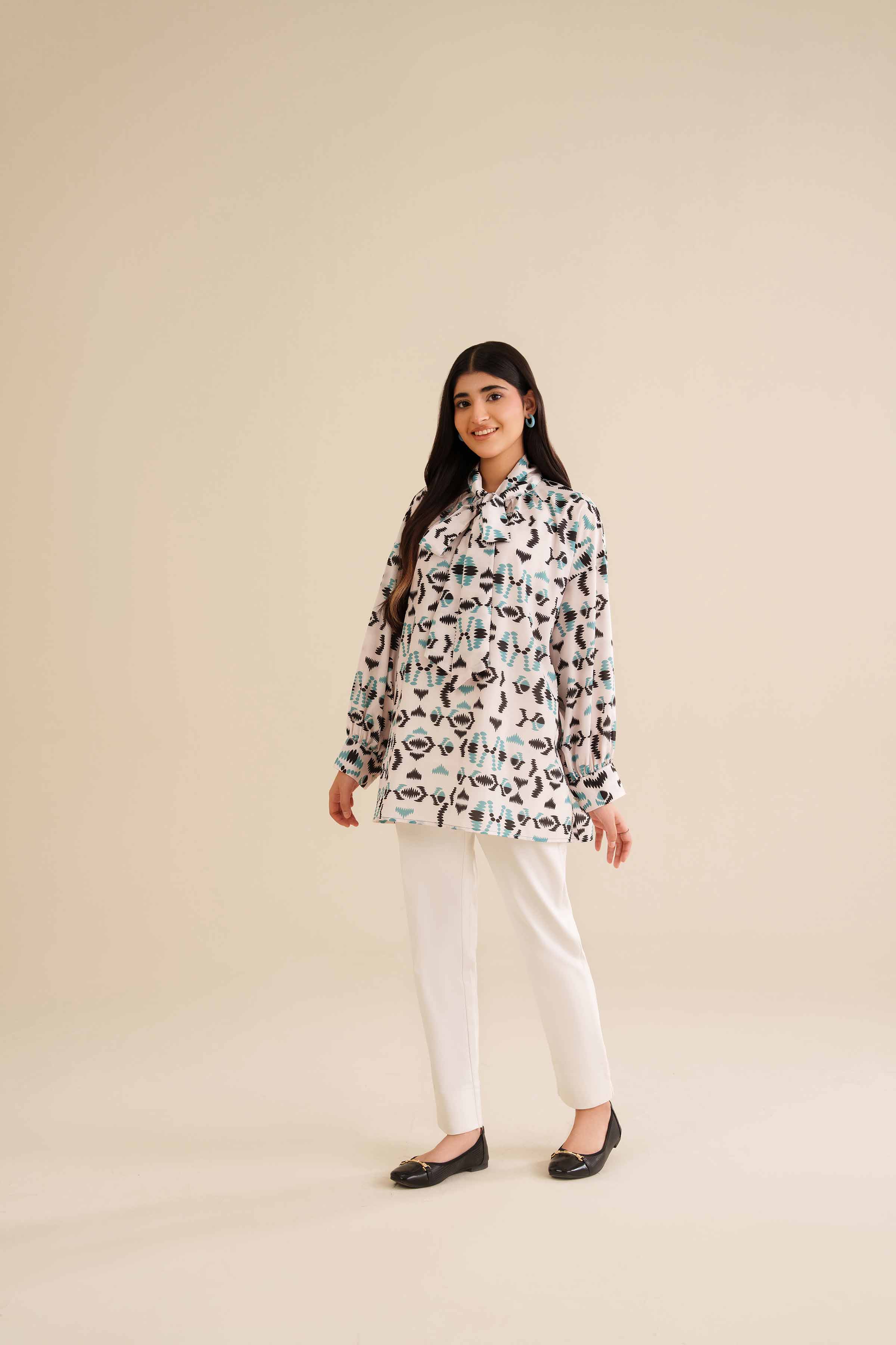 Printed Tunic - AW25-04 for Women - Pret Collection | Nishat | Shop Online