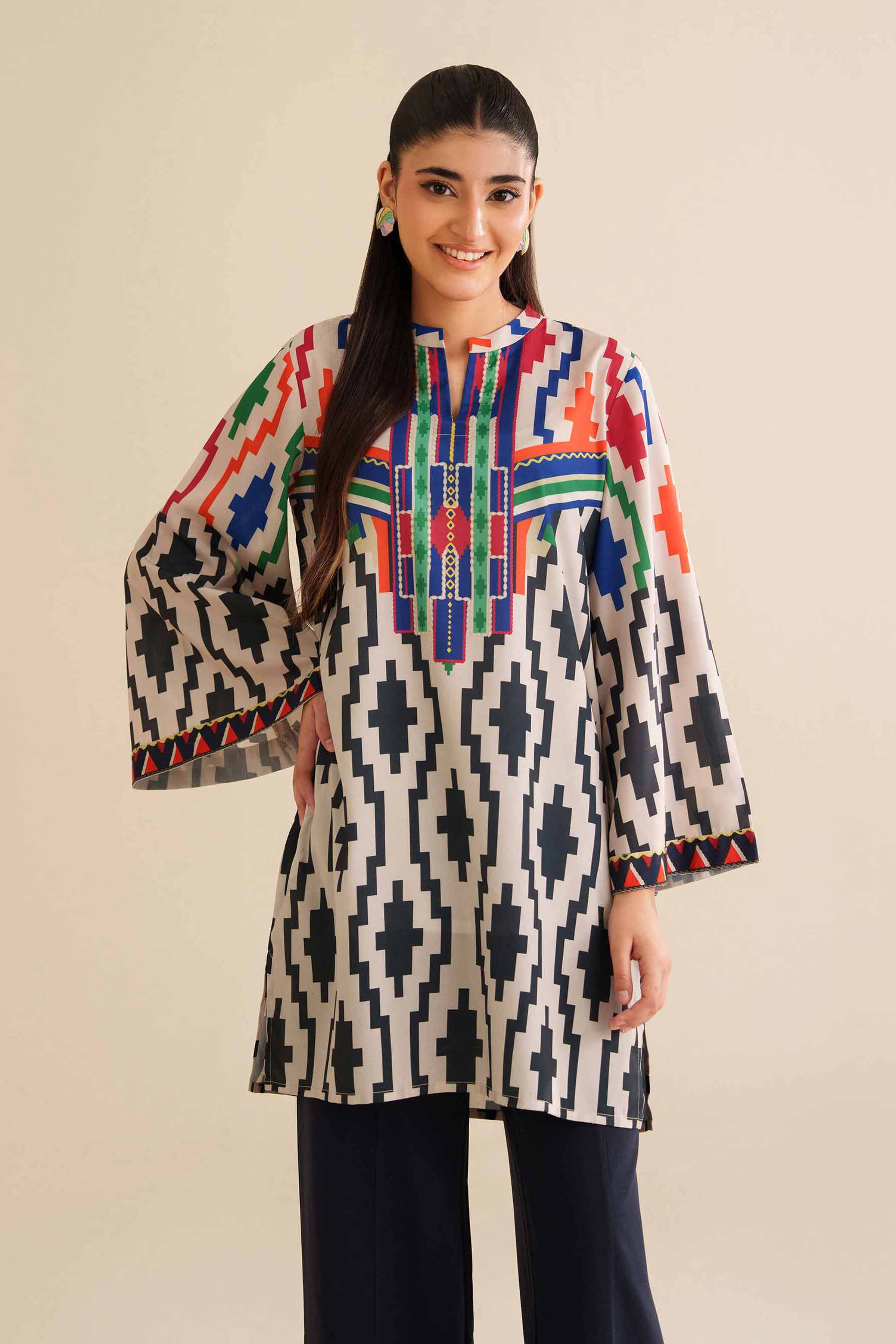 Printed Tunic - AW25-18 for Women - Pret Collection | Nishat | Shop Online