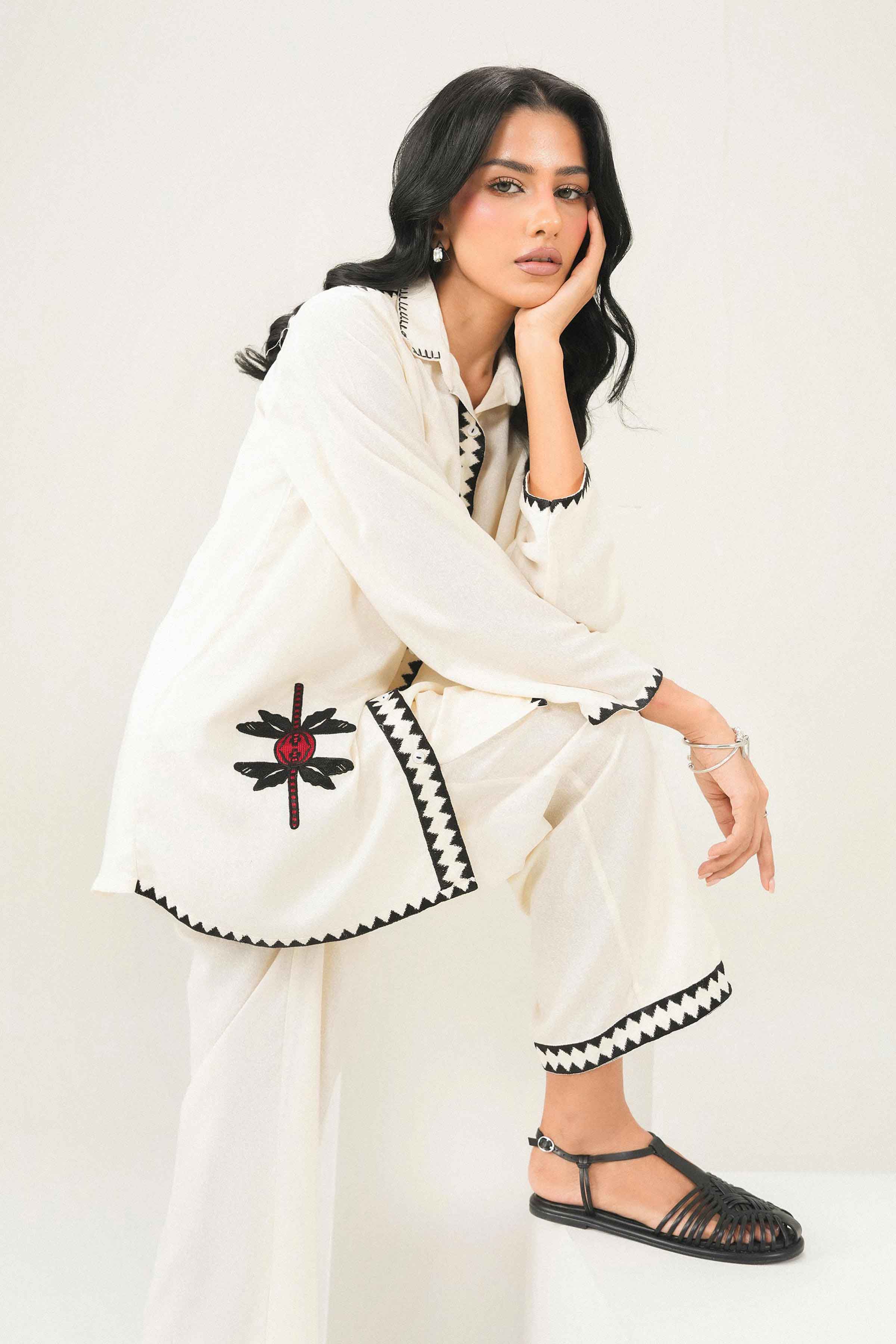 2 Piece - Embroidered Suit - AW25-30 for Women - Pret Collection | Nishat | Shop Online