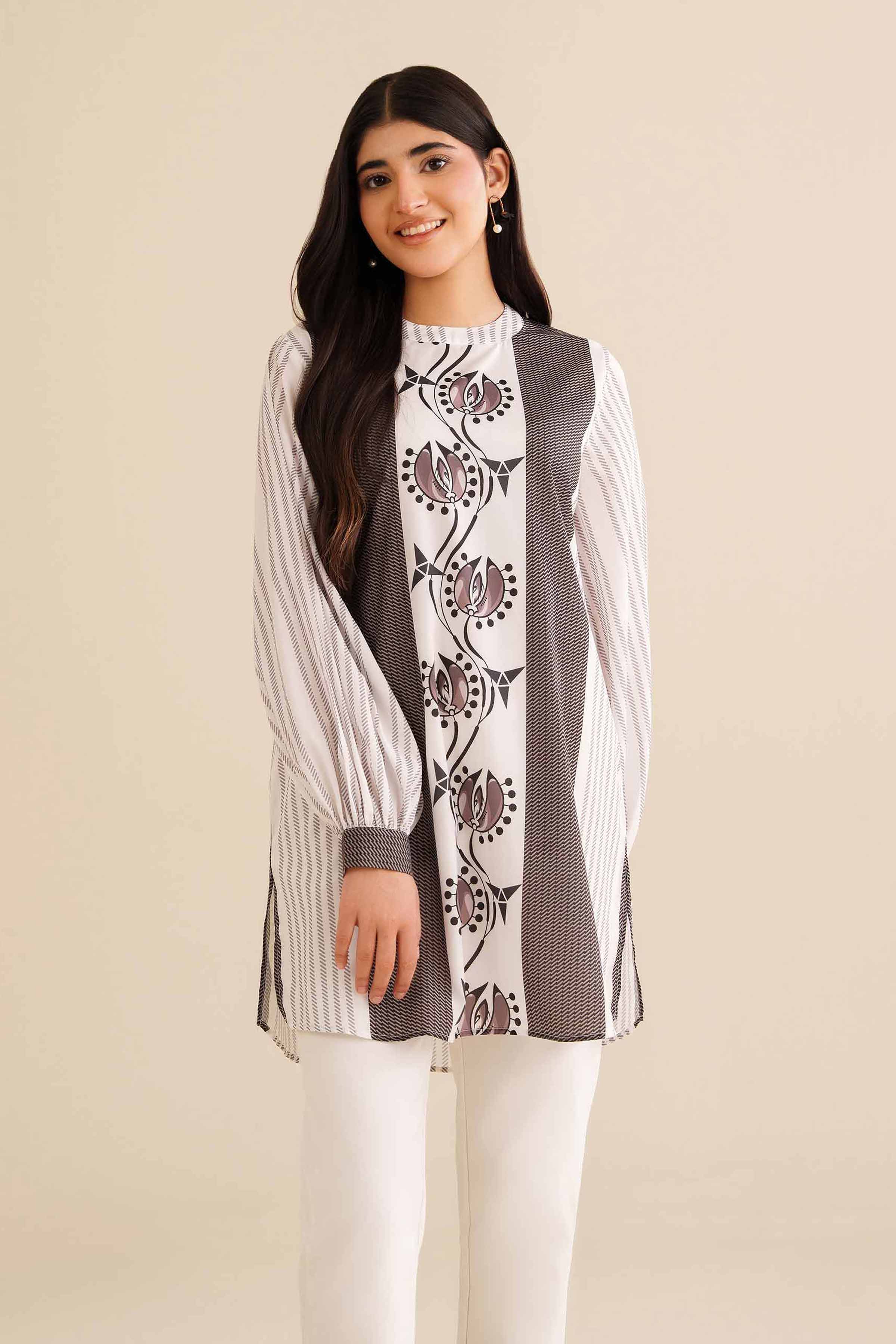 Printed Tunic - AW25-36 for Women - Pret Collection | Nishat | Shop Online