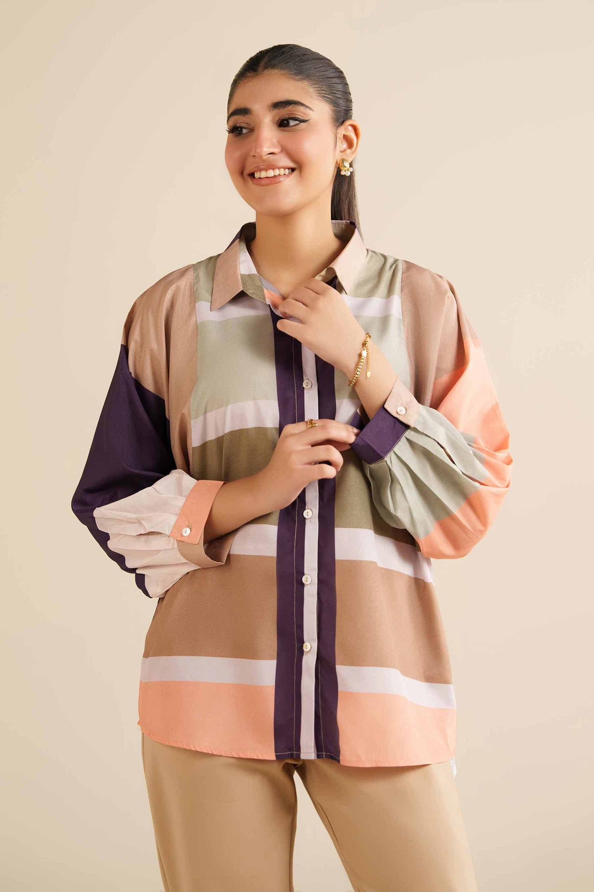 Printed Tunic - AW25-55 for Women - Pret Collection | Nishat | Shop Online