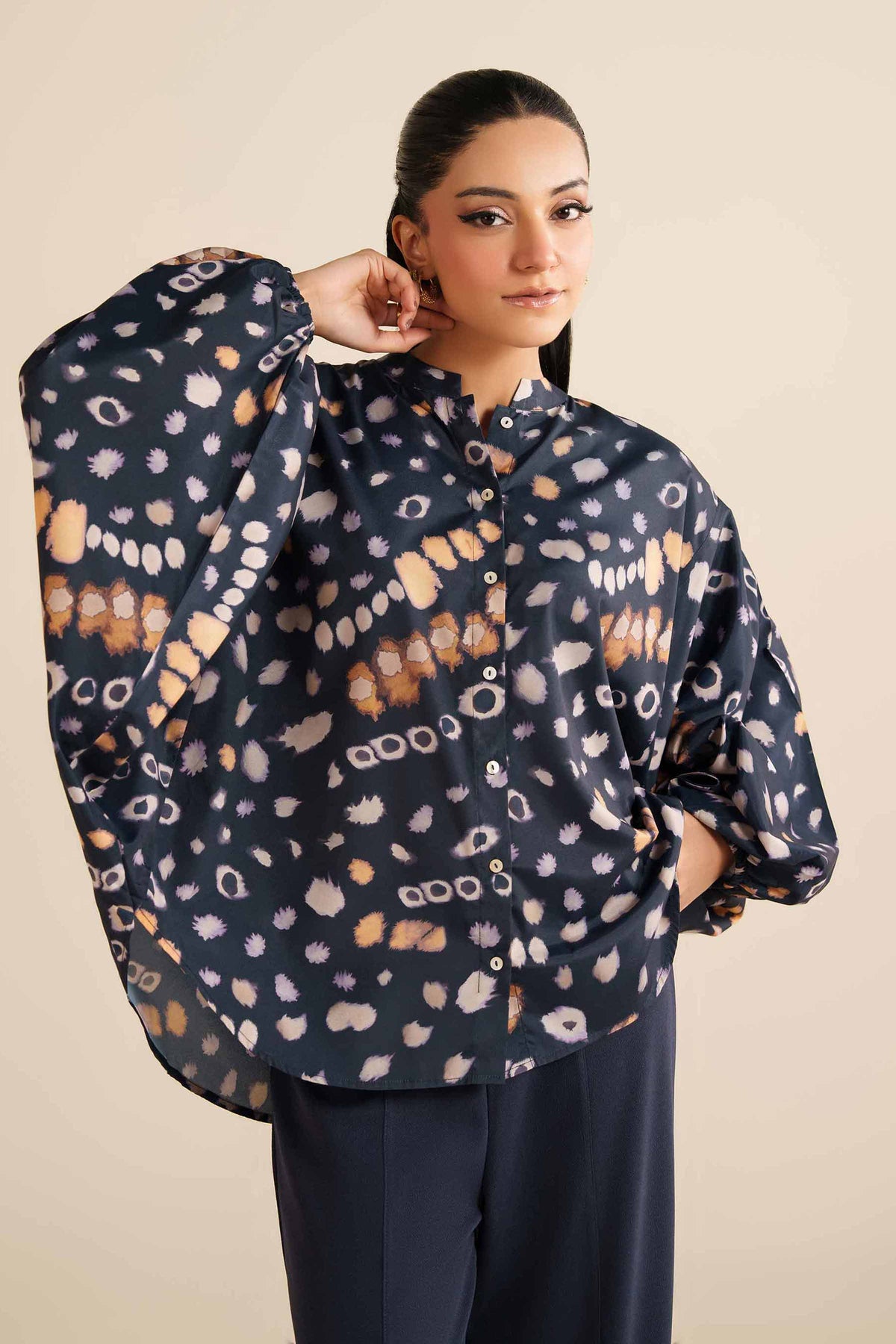 Printed Tunic - AW25-56 for Women - Pret Collection | Nishat | Shop Online