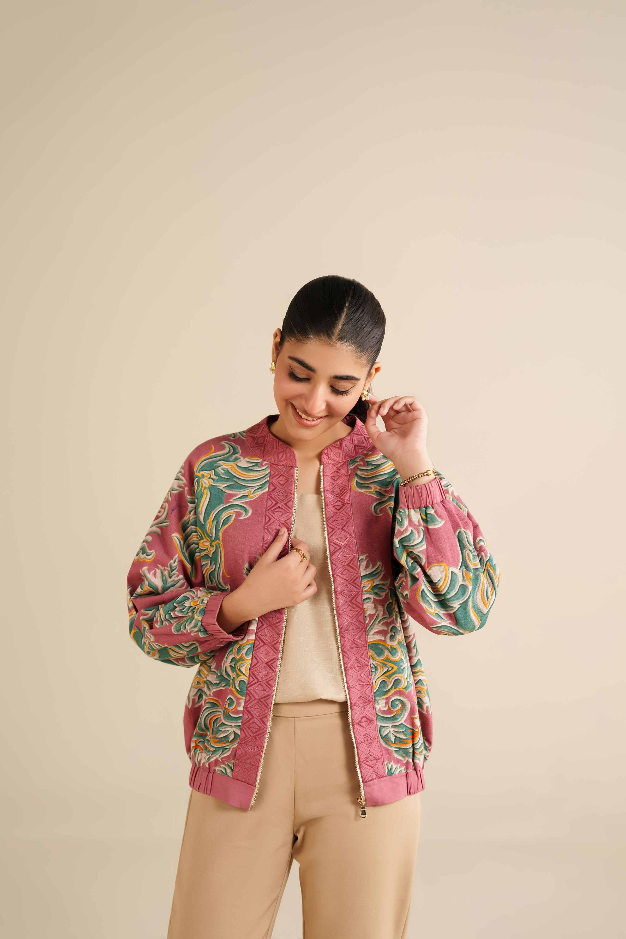 Printed Dress - AW25-57 for Women - Pret Collection | Nishat | Shop Online