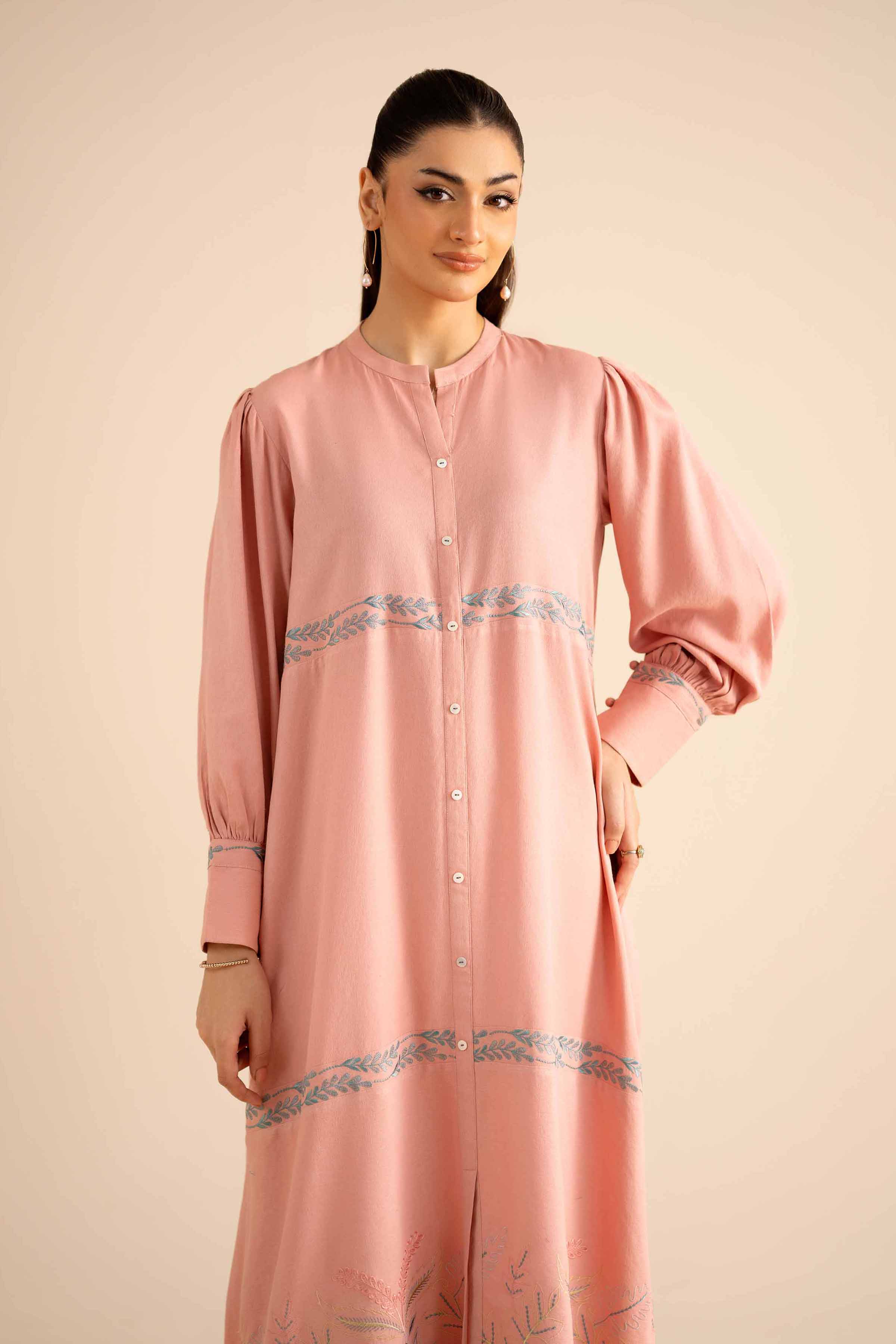 Printed Dress - AW25-22 for Women - Pret Collection | Nishat | Shop Online
