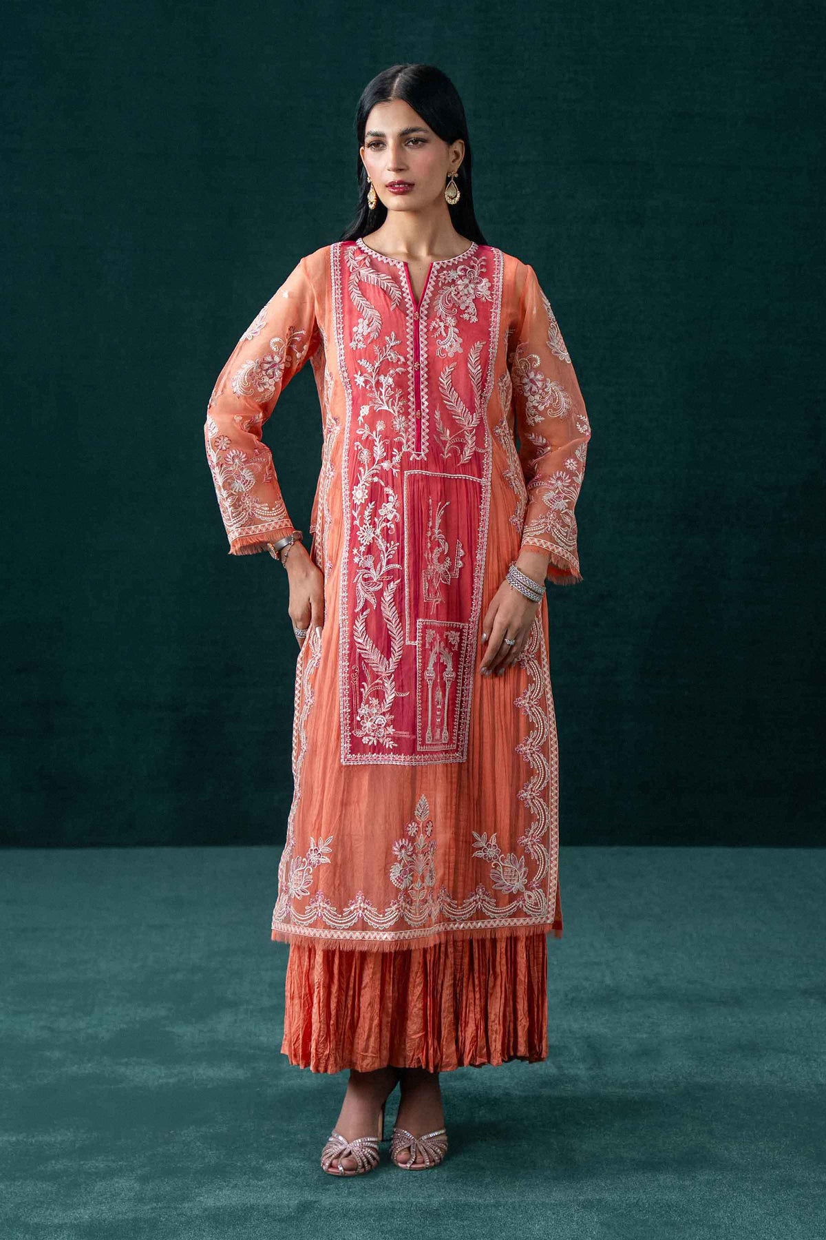 2 Piece - Embroidered Suit - CBS26-08