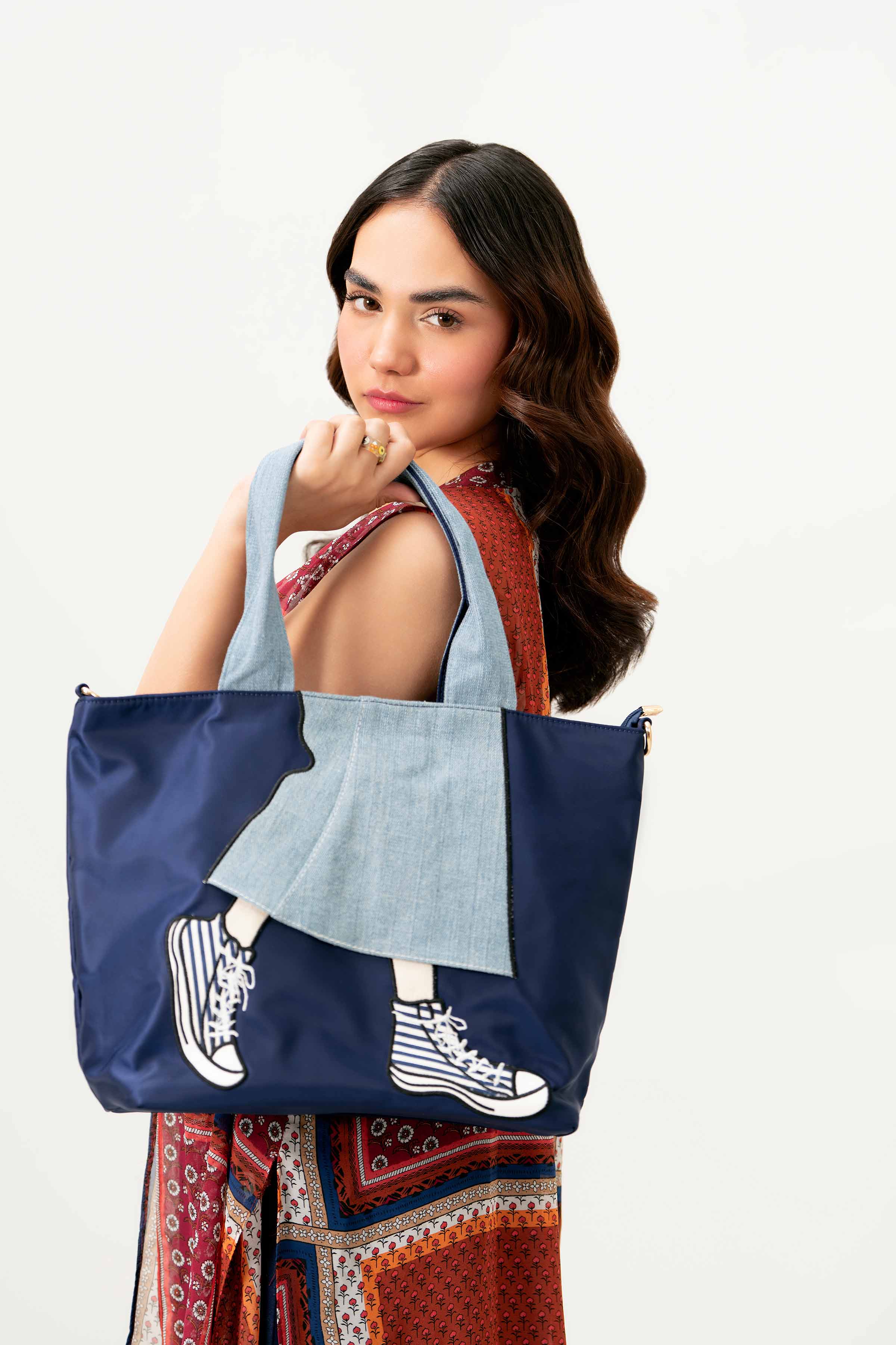 Navy Shoulder Bag-440832121 for Women - Fashion Collection | Nishat | Shop Online