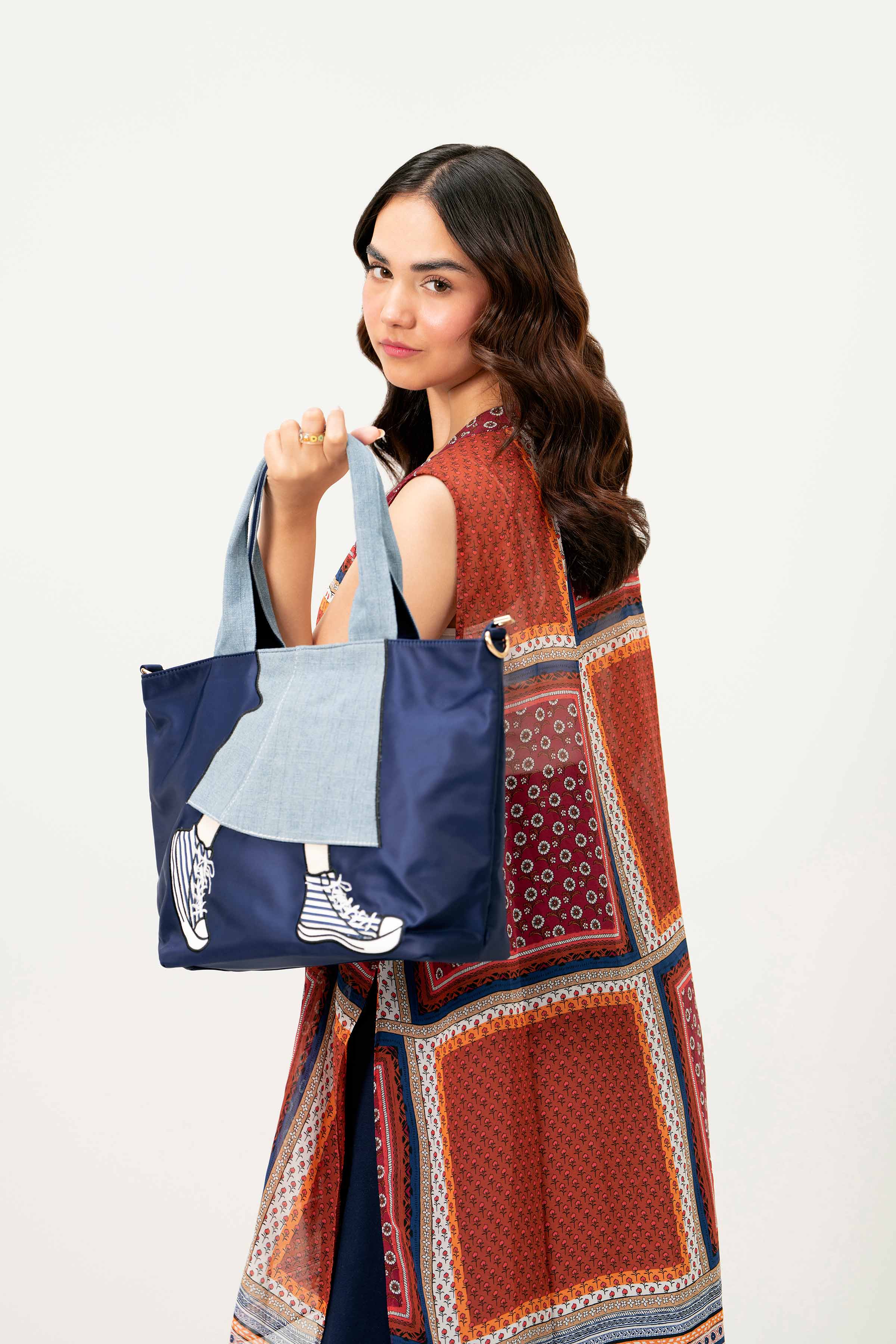 Navy Shoulder Bag-440832121 for Women - Fashion Collection | Nishat | Shop Online