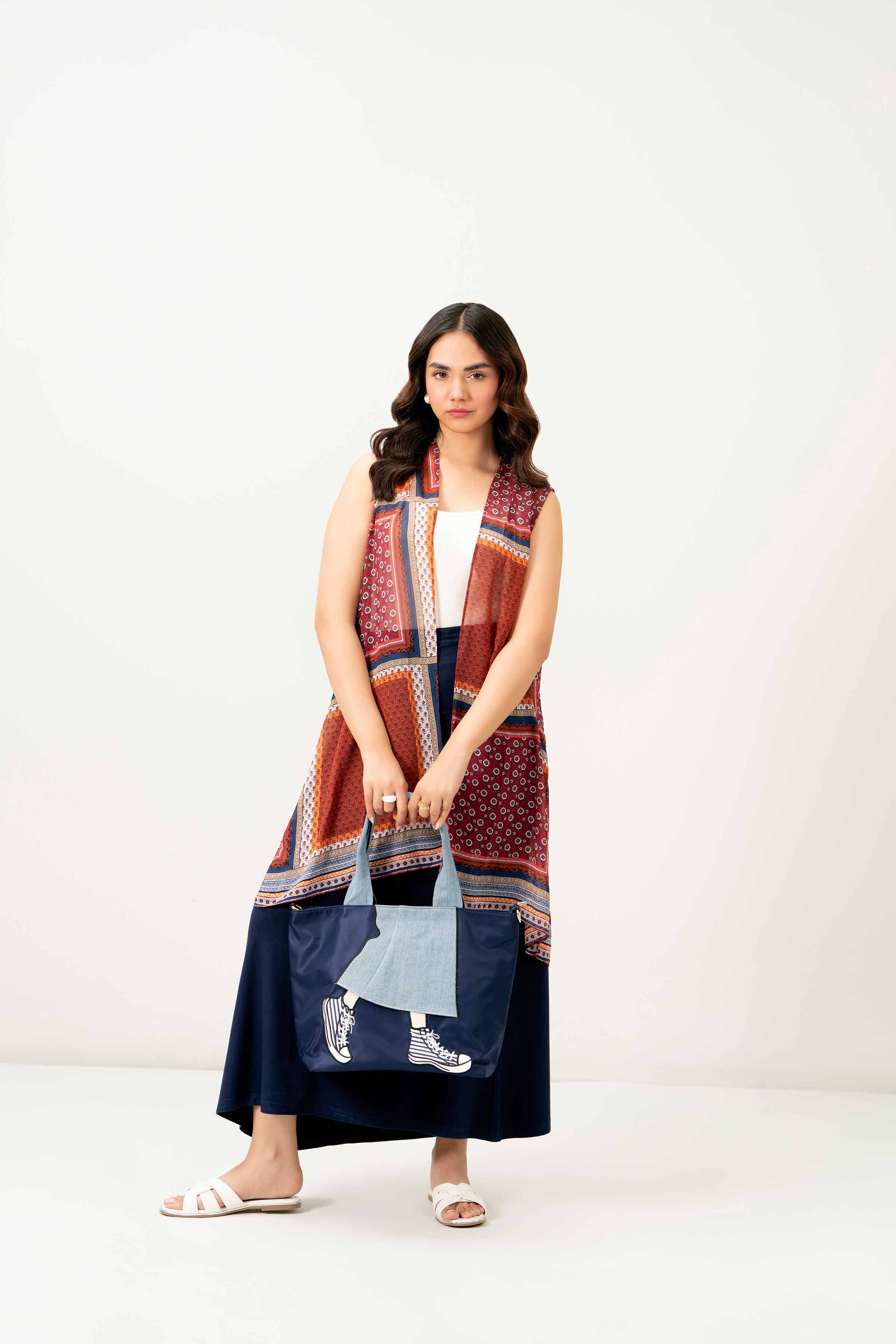 Navy Shoulder Bag-440832121 for Women - Fashion Collection | Nishat | Shop Online