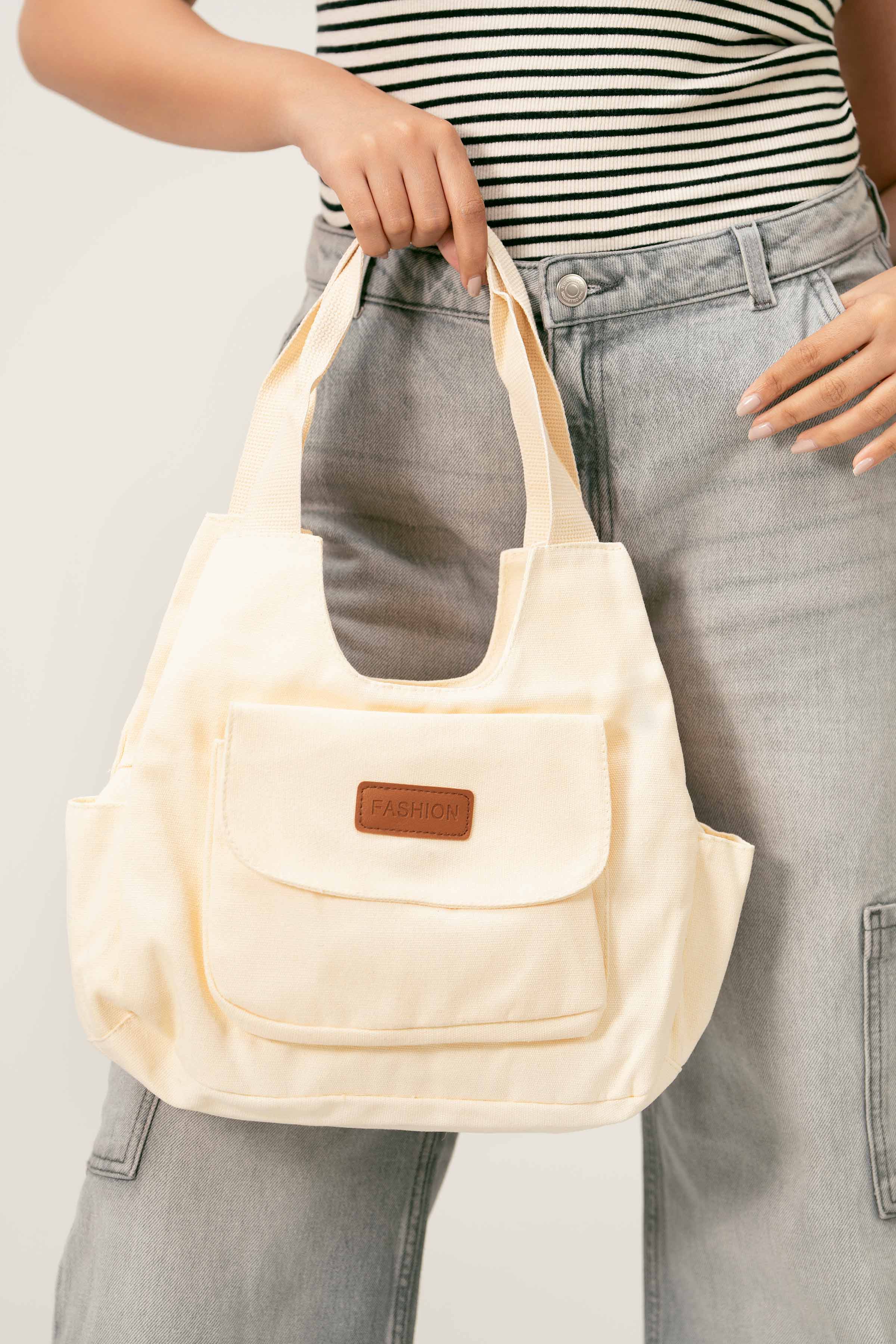 Off White Tote Bag-441062107 for Women - Fashion Collection | Nishat | Shop Online