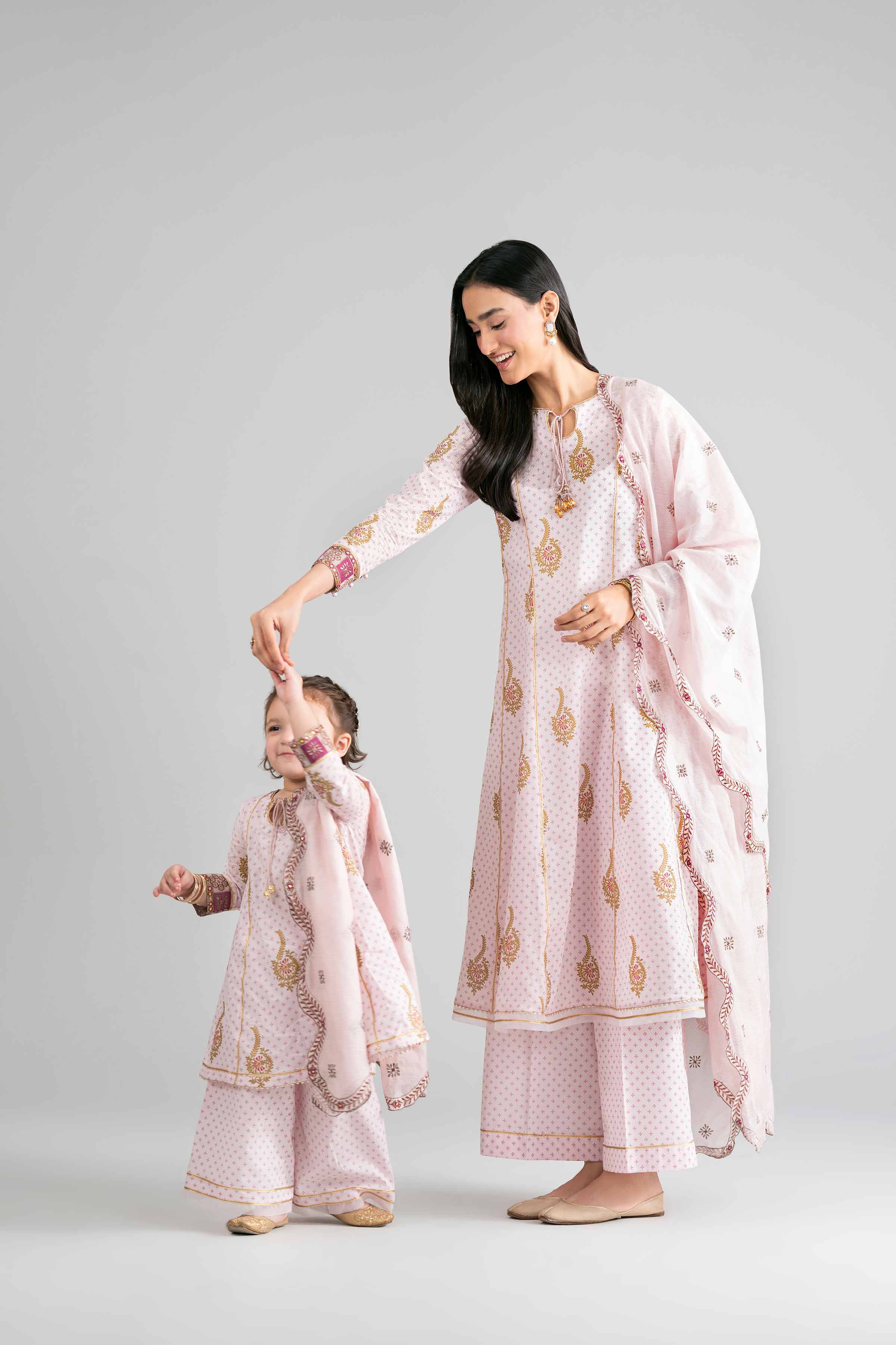 3 Piece - Printed Embroidered Suit - PMD26-44 M