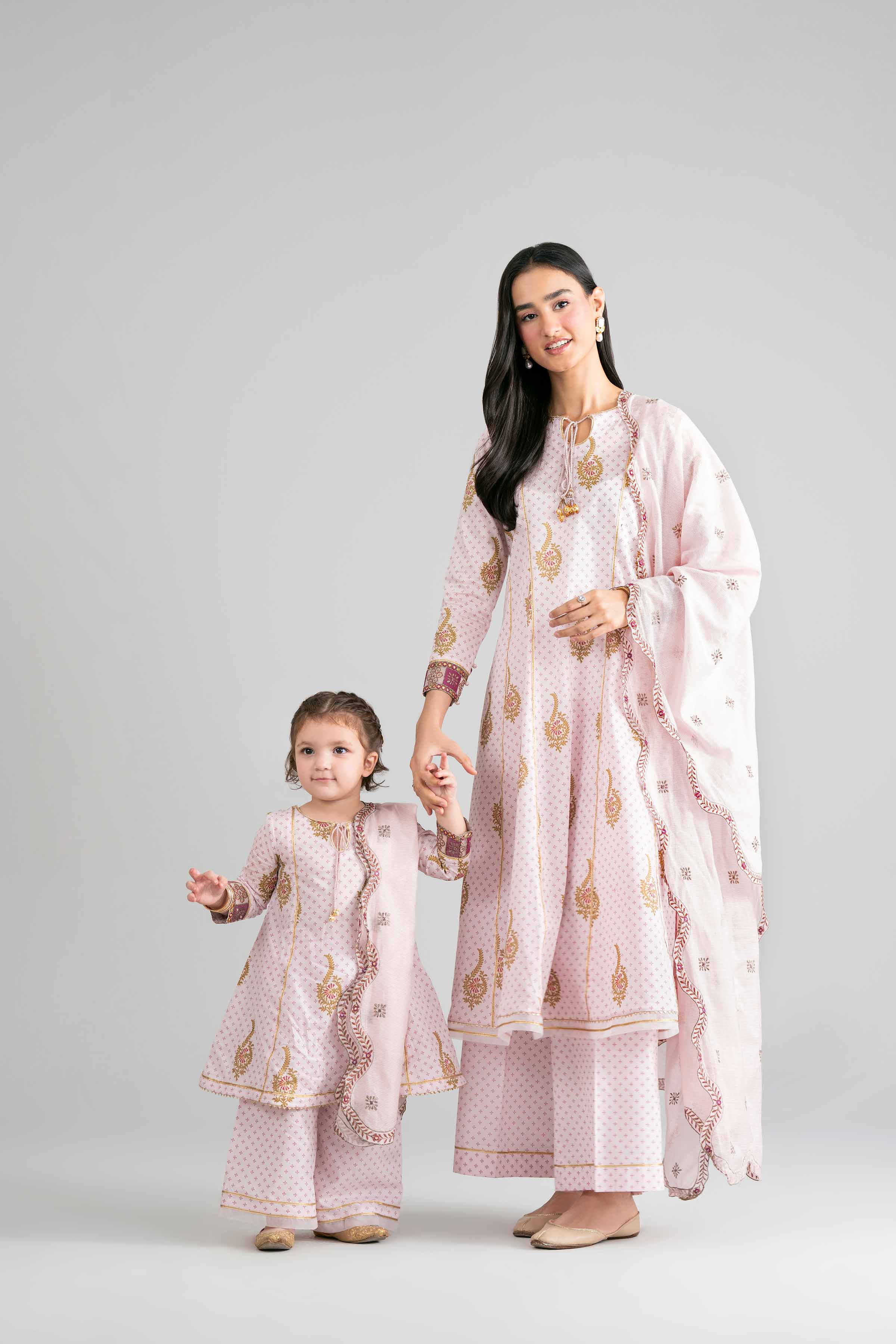 3 Piece - Printed Embroidered Suit - PMD26-44 M