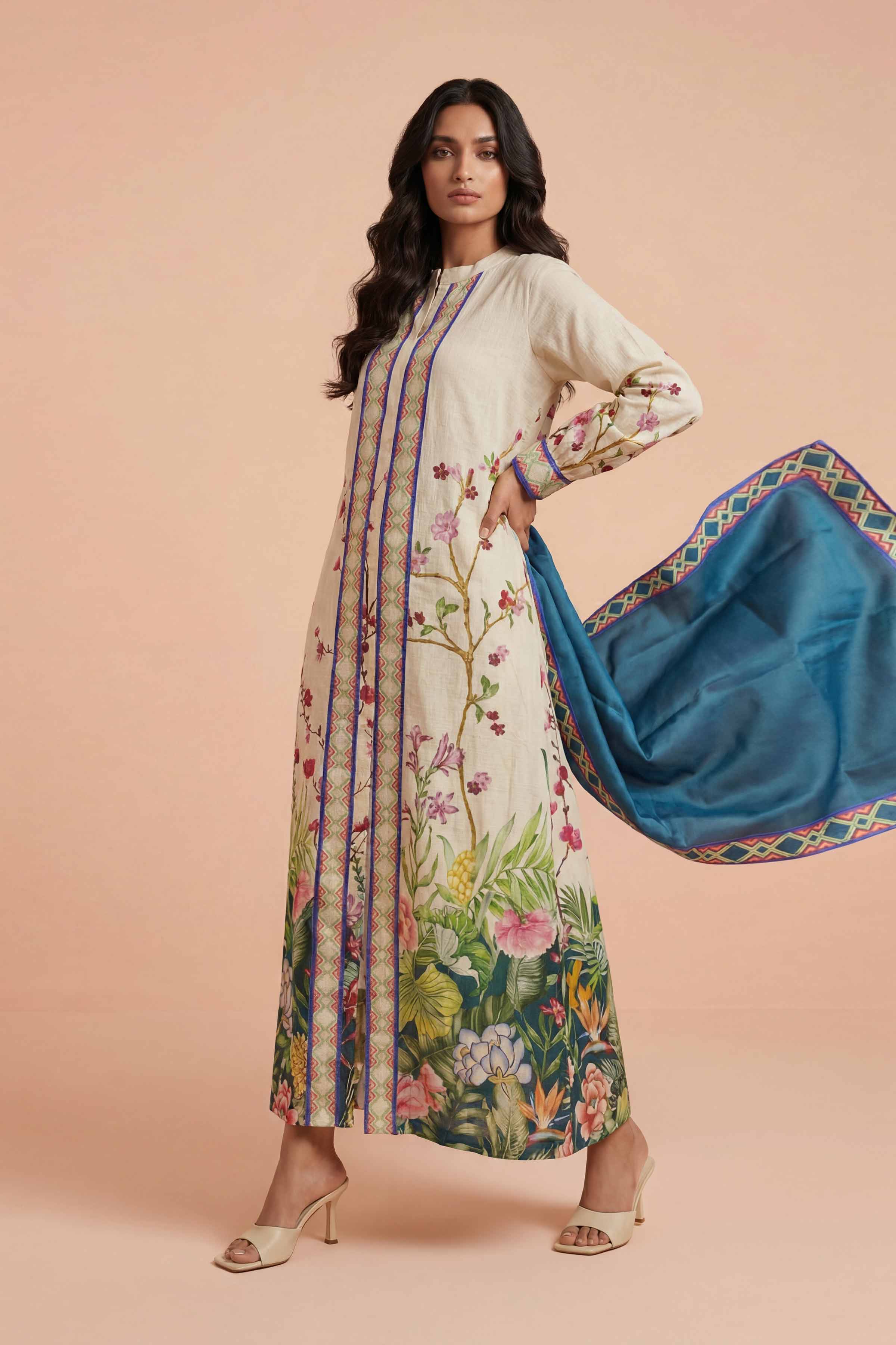 2 Piece - Printed Dress - FE26-25