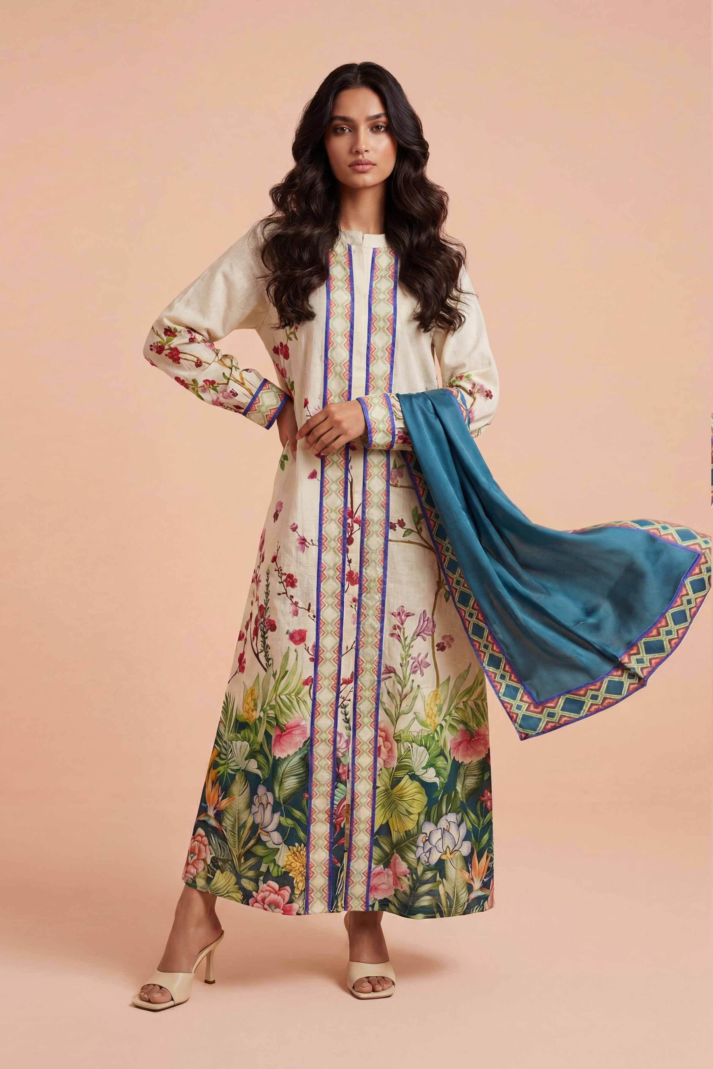 2 Piece - Printed Dress - FE26-25