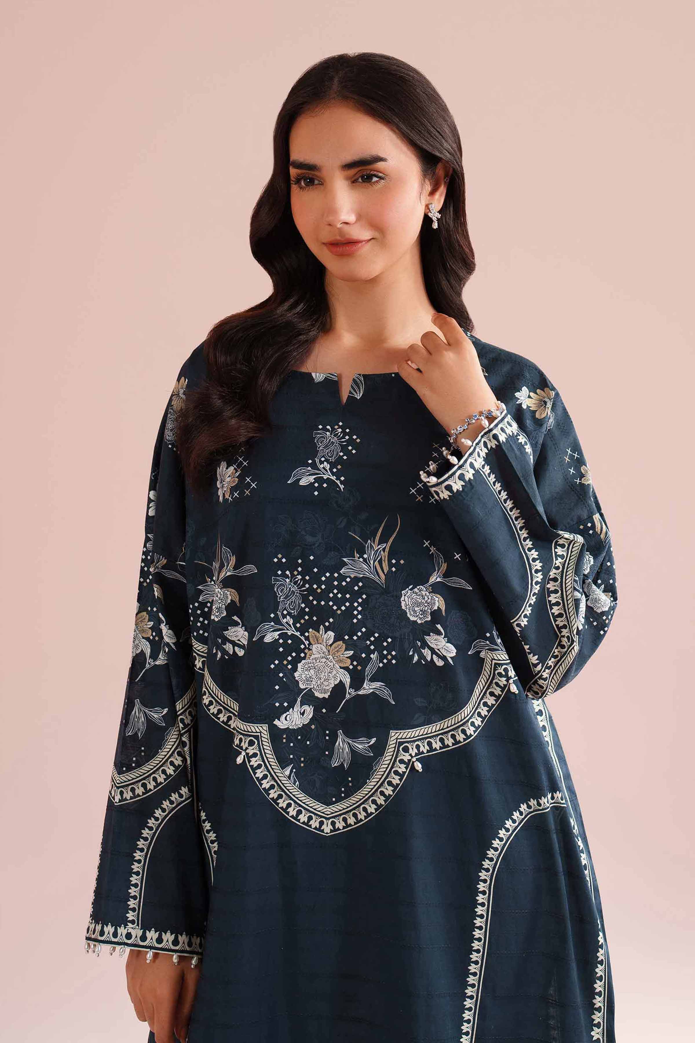 Printed Shirt - FE26-28 for Women - Pret Collection | Nishat | Shop Online