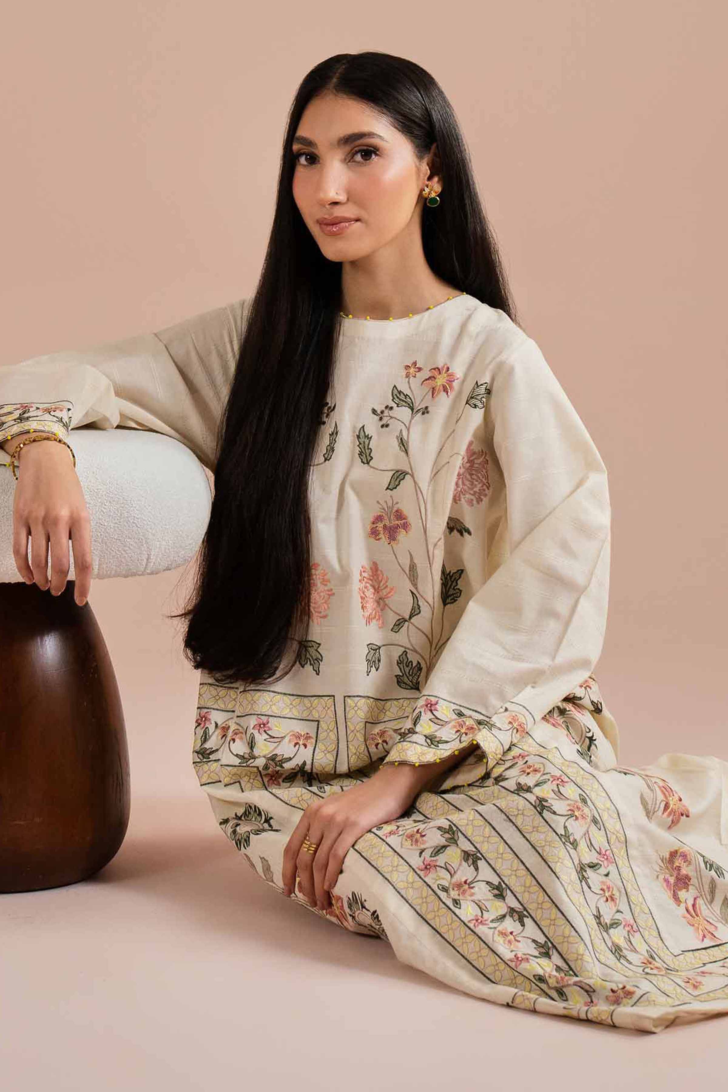 Embroidered Dress - FE26-29 for Women - Pret Collection | Nishat | Shop Online